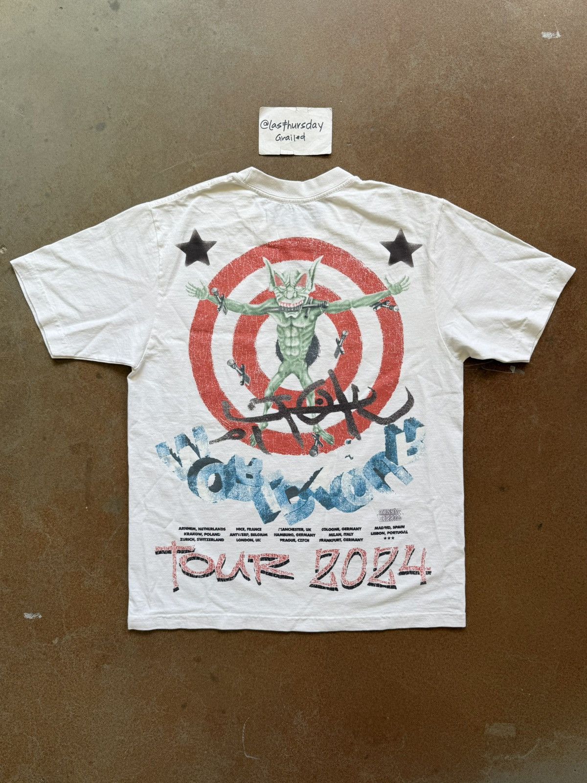 Travis Scott Travis Scott Utopia European Tour Tee Medium Size US M / EU 48-50 / 2 - 2 Thumbnail