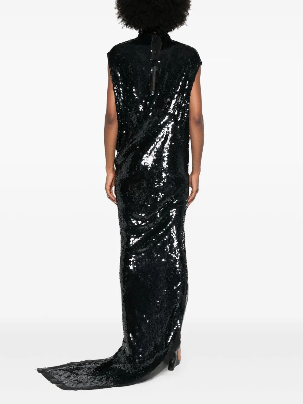 Rick Owens o1y0126 Maxi Dress in Black Size XS / US 0-2 / IT 36-38 - 4 Thumbnail