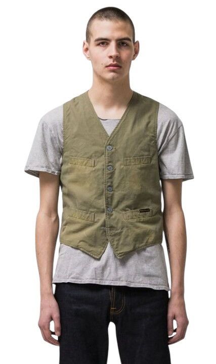 Nudie Jeans Nudie Jeans GUSTAV Beech Green Vest Size US S / EU 44-46 / 1 - 1 Thumbnail