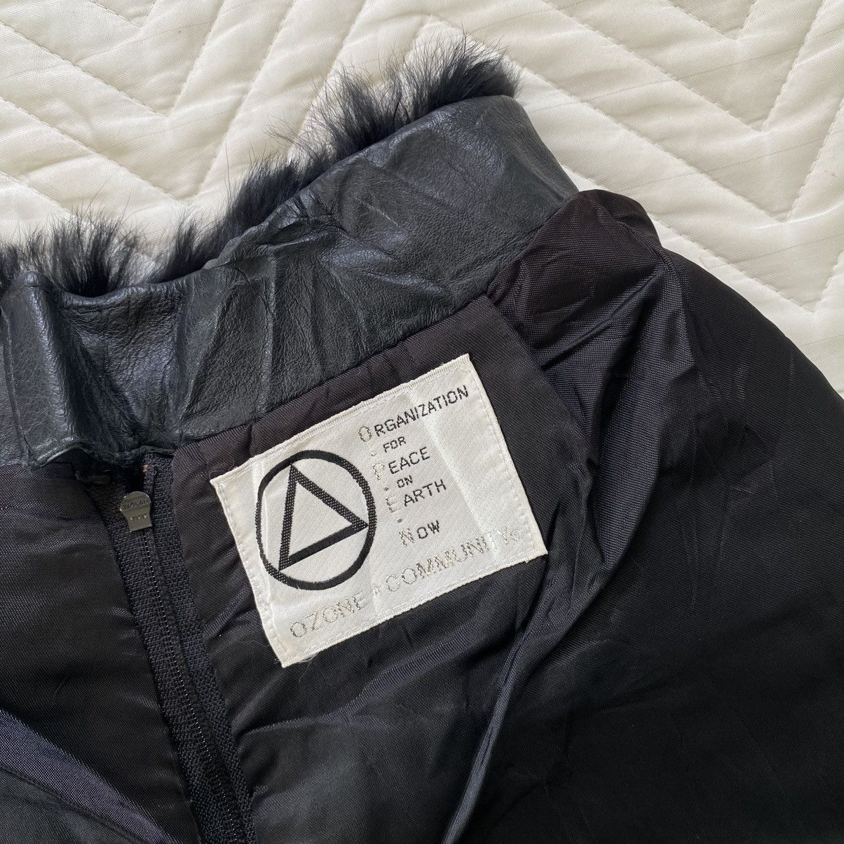 Genuine Leather Genuine Rabbit Fur Short By Ozone Community Size 23" - 5 Thumbnail