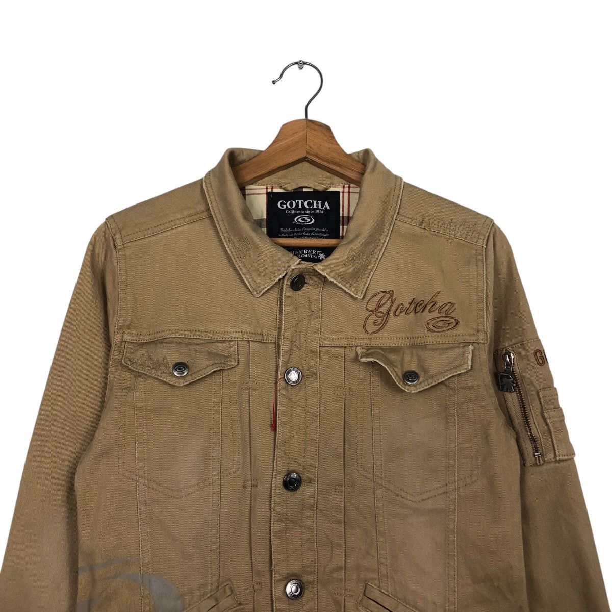 Japanese Brand 📌Vintage Biker Jacket Gotcha Punk Design Style Size US S / EU 44-46 / 1 - 4 Thumbnail