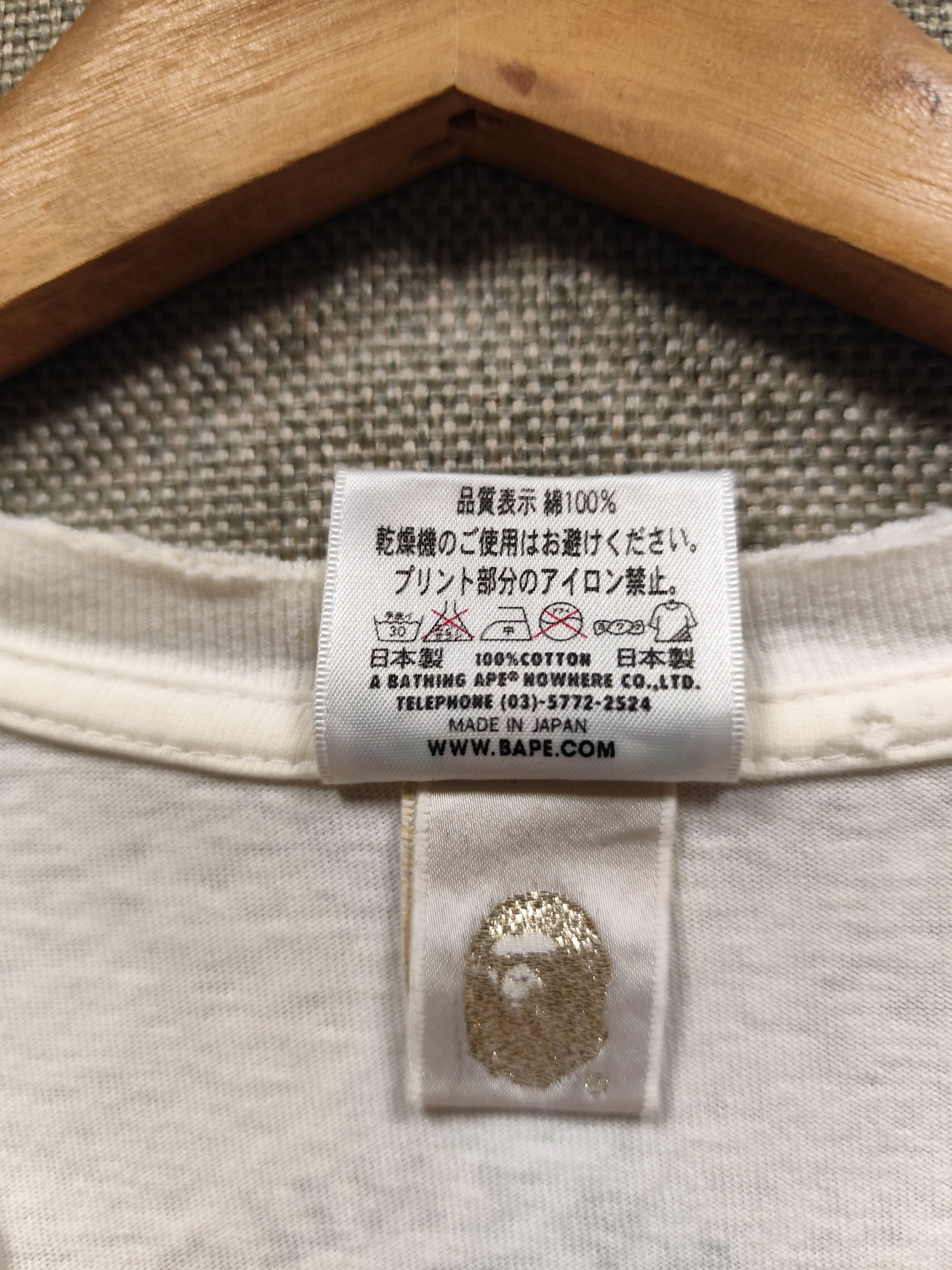 Bape × Nigo vintage t shirt baby milo by a bathing ape Size US L / EU 52-54 / 3 - 8 Thumbnail
