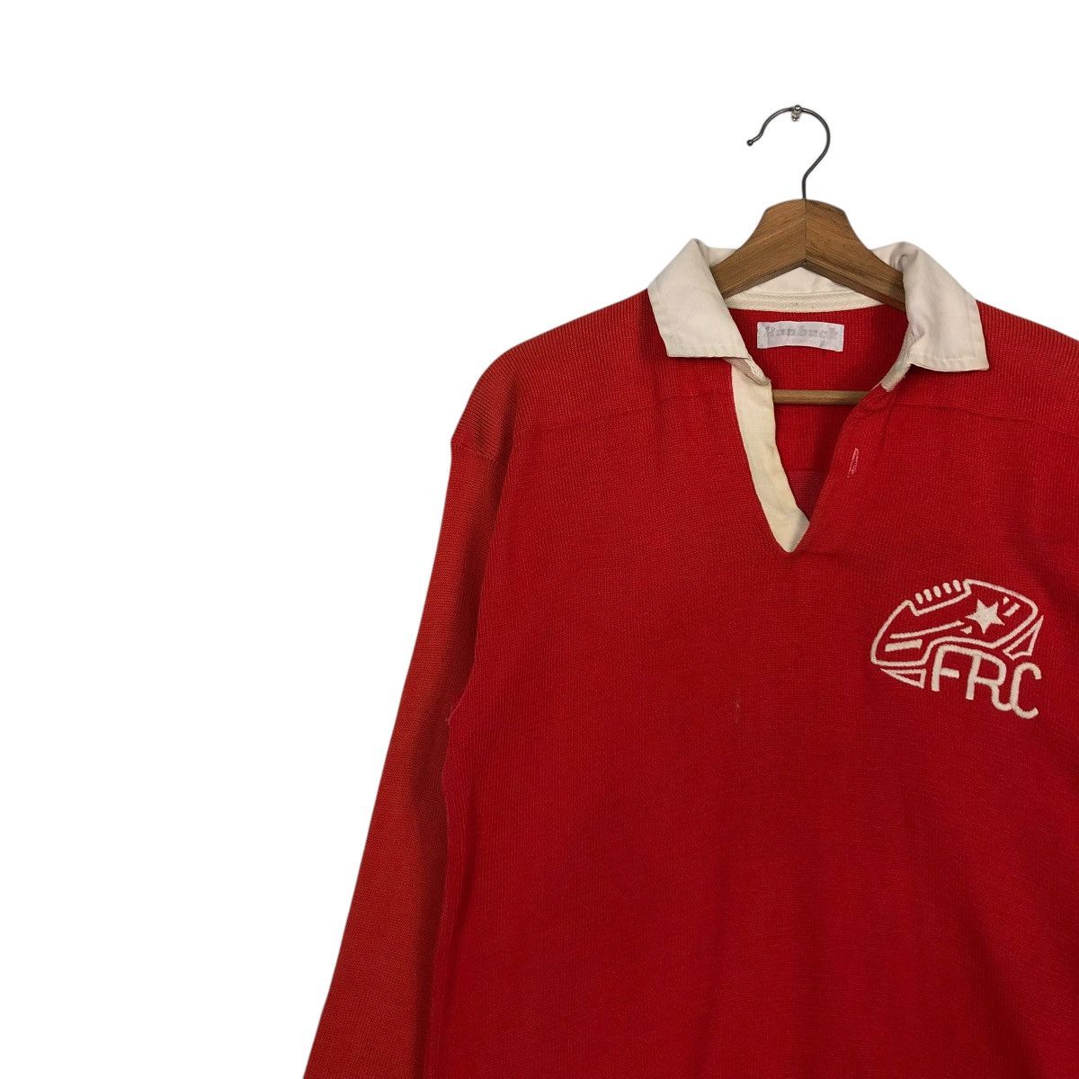 Vintage 🔥VINTAGE RUGBY COLLAR SHIRT BIG LOGO RUNBUCK USA Size US S / EU 44-46 / 1 - 9 Thumbnail