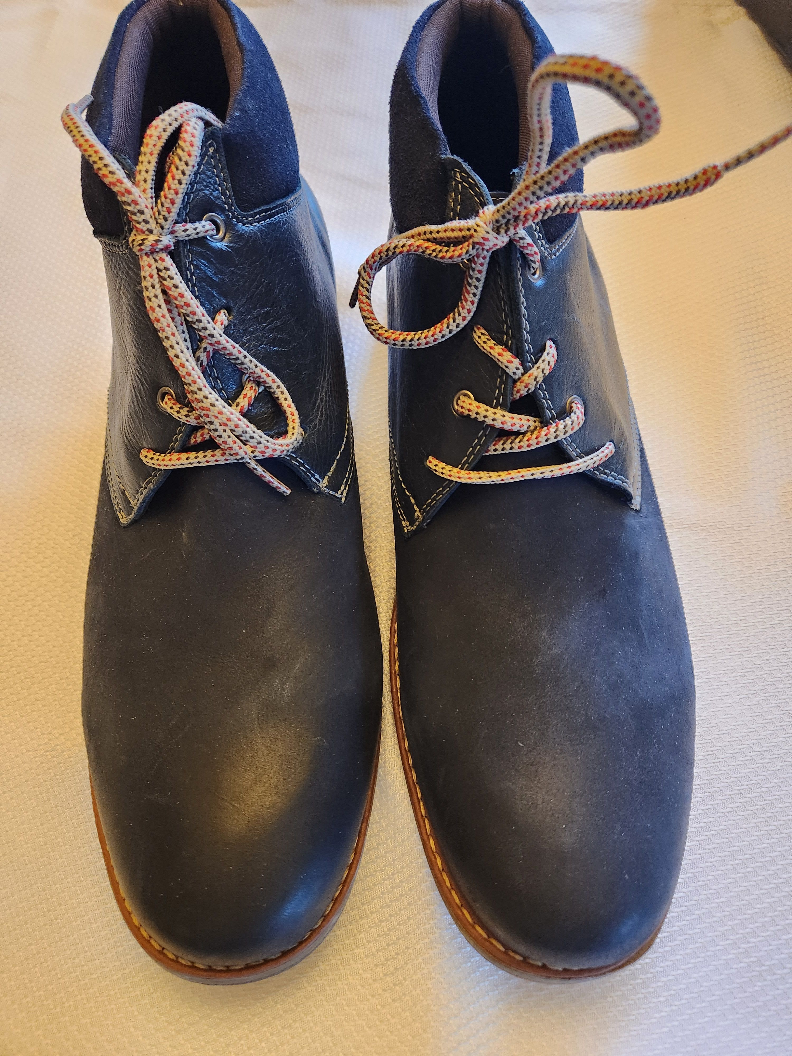 Sandro Moscoloni NIB Men's Shawn 4 Eyelet Plain Toe Chukka Boots Size US 13 / EU 46 - 2 Thumbnail