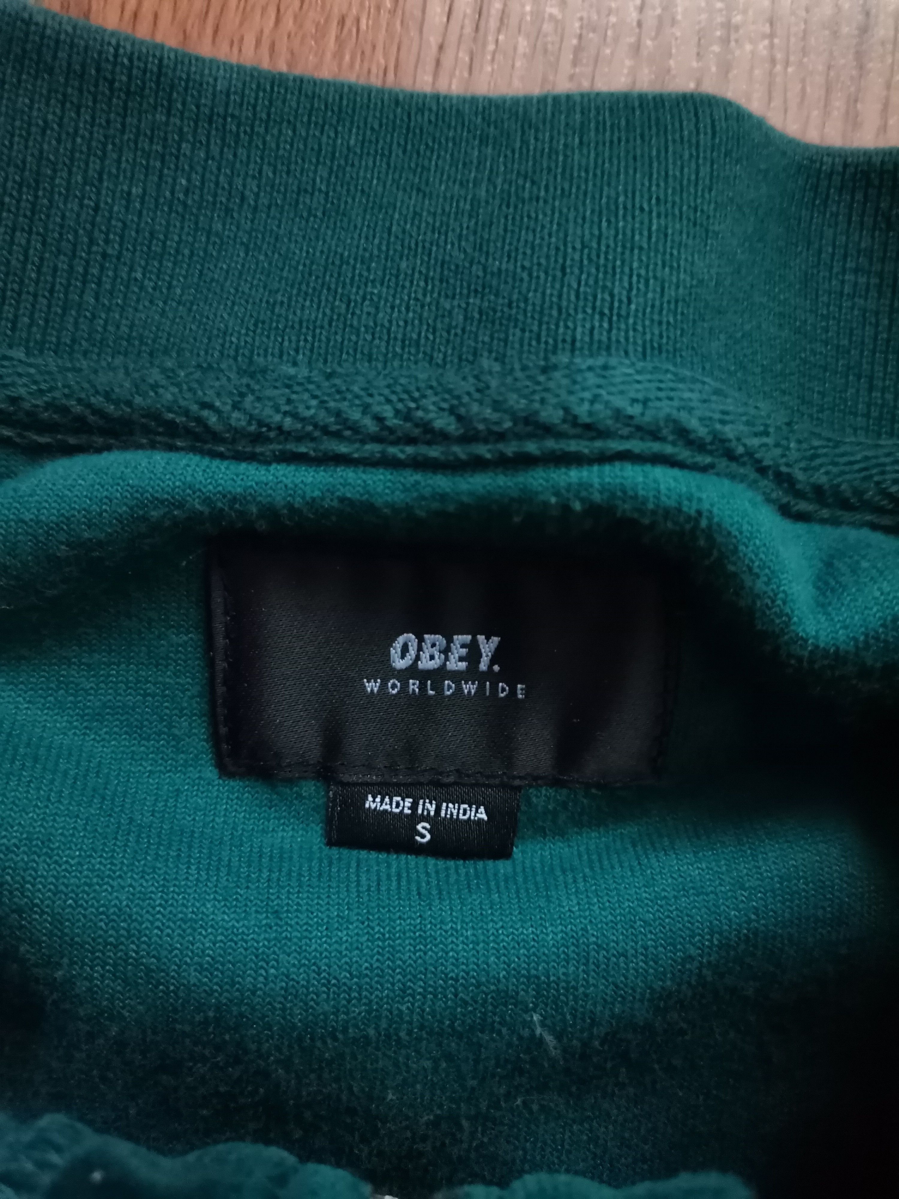 Obey Obey Velour Quarter Zip L/S Polo Size US S / EU 44-46 / 1 - 3 Thumbnail