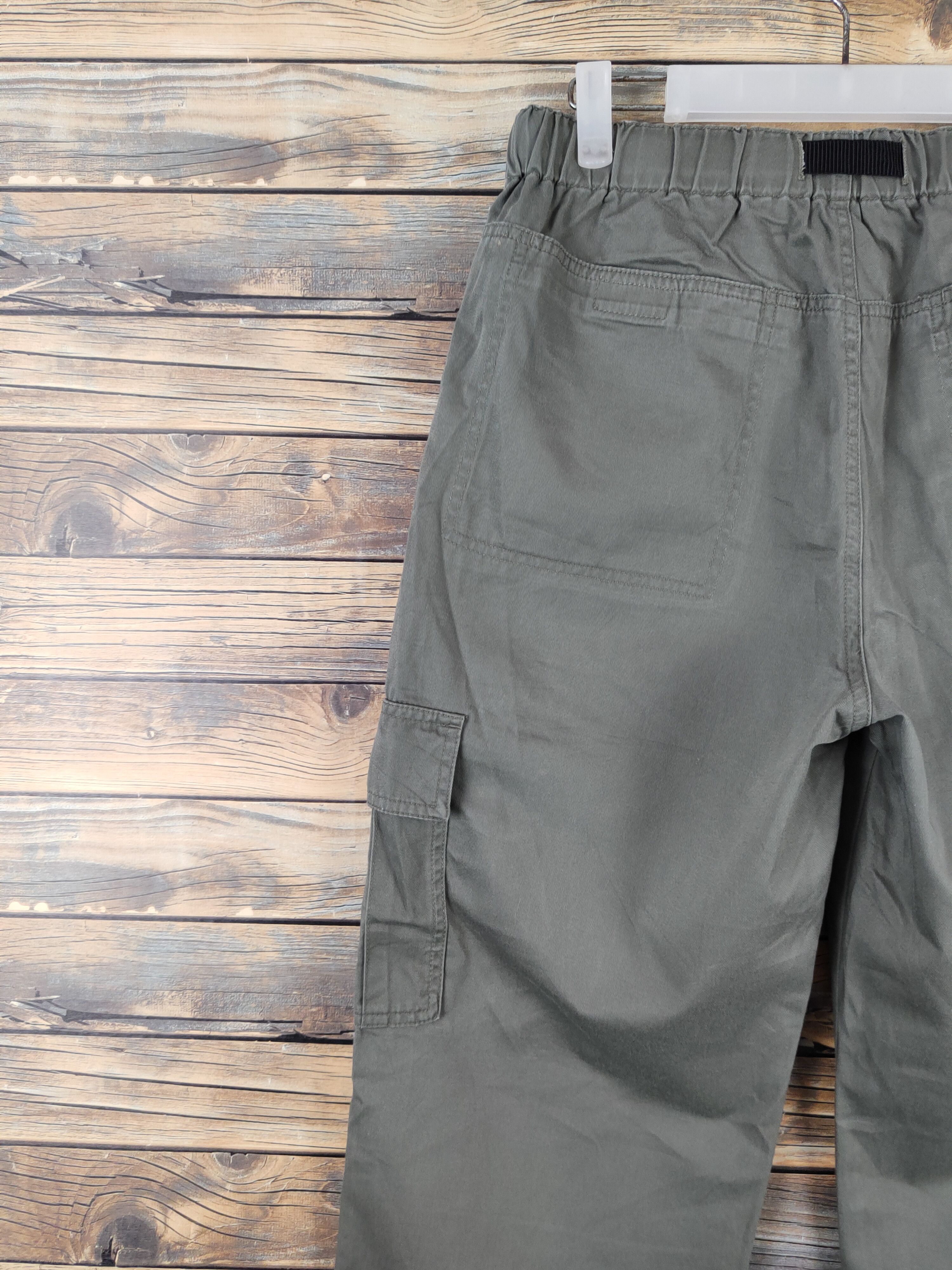 Japanese Brand Uniqlo Green Multipocket Tactical Cargo Pants #W1023 Size US 31 - 8 Thumbnail