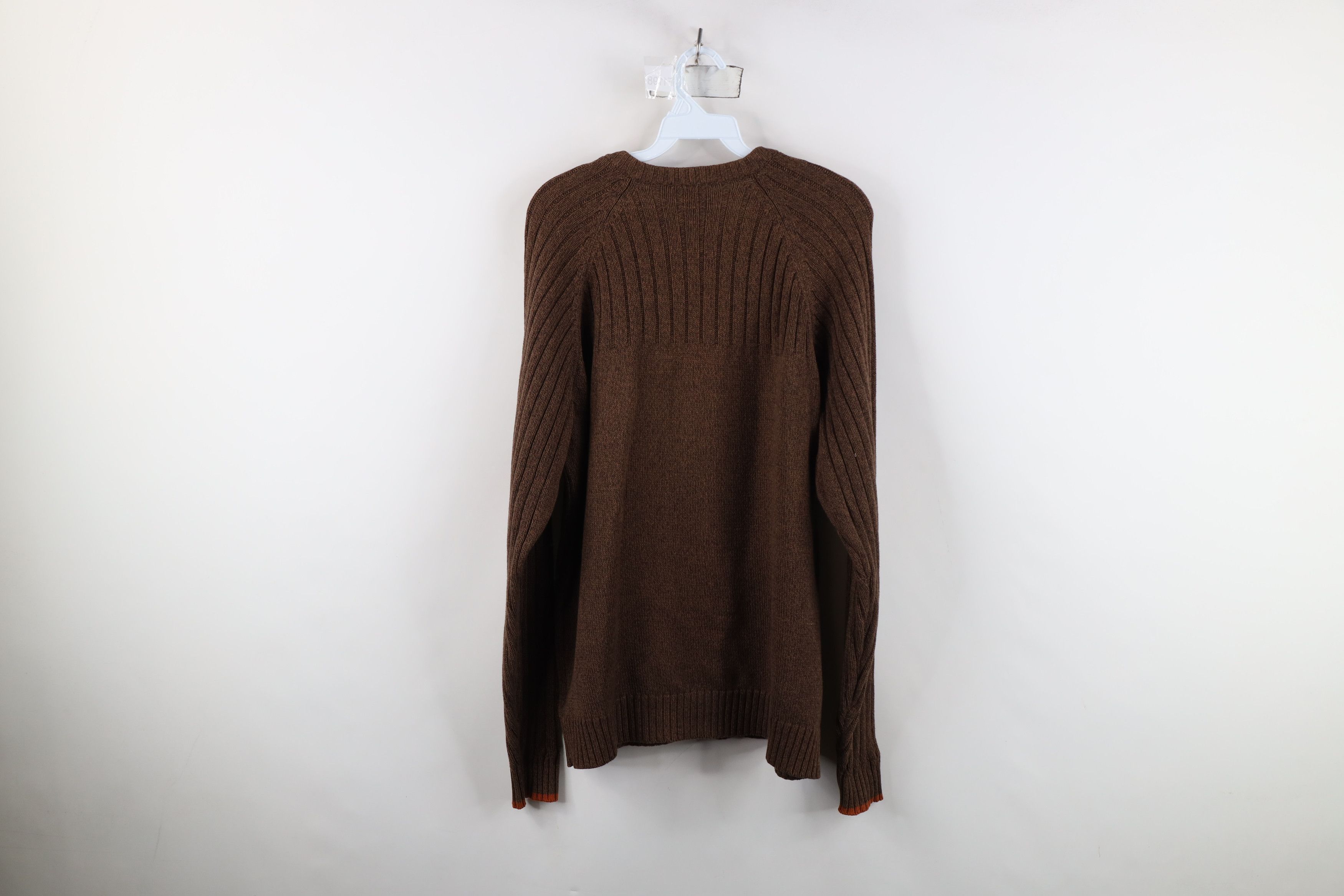 Columbia Vintage Columbia Ribbed Knit V-Neck Sweater Heather Brown Size US M / EU 48-50 / 2 - 9 Thumbnail