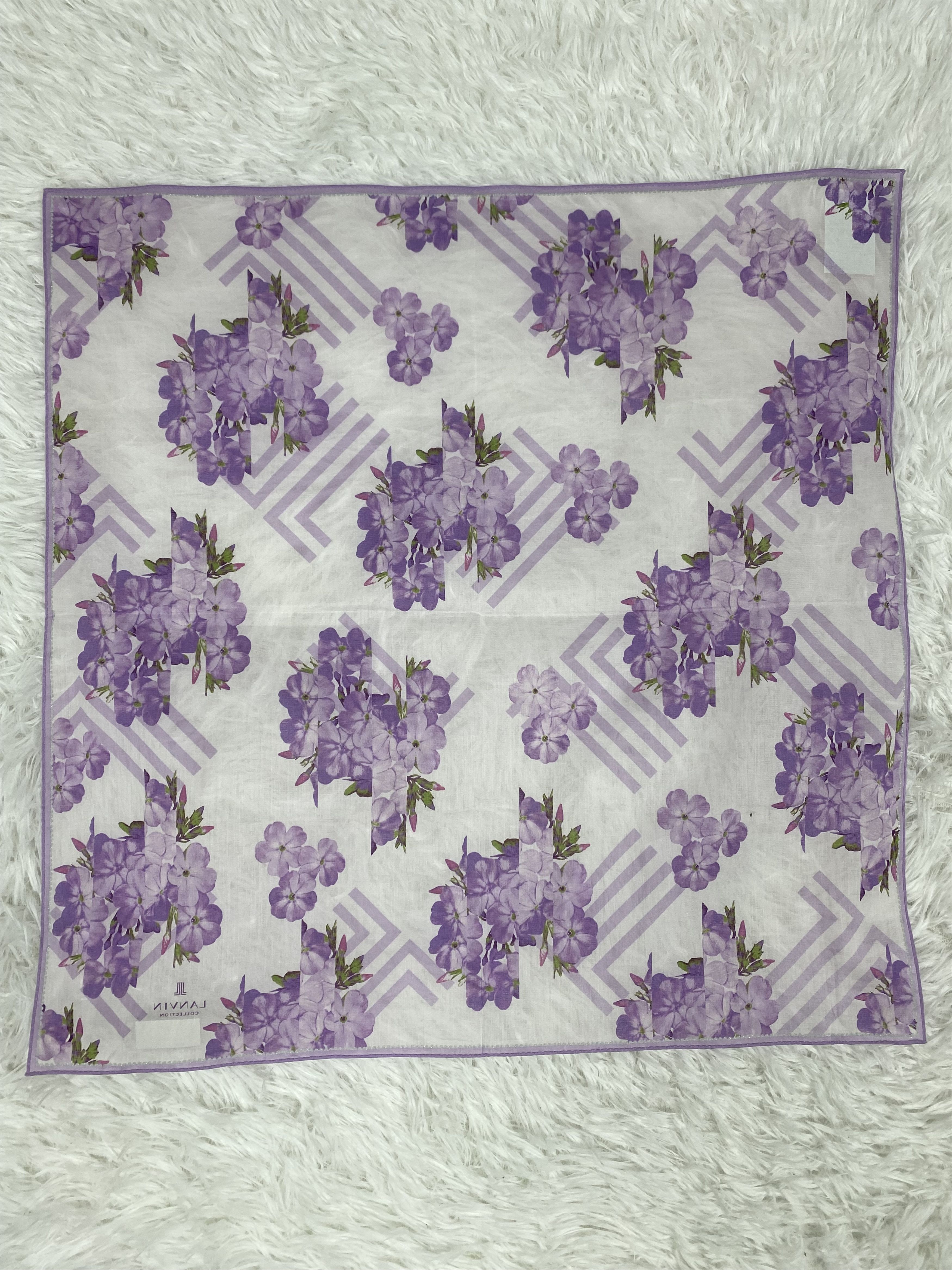 Lanvin Vintage Lanvin Handkerchief Neckerchief PH0505 Size ONE SIZE - 4 Thumbnail