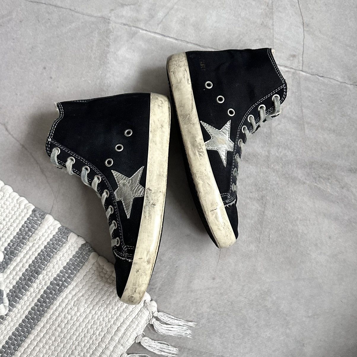 Golden Goose Golden Goose GGDB Francy High Top Sneakers Shoes Size US 6 / IT 36 - 7 Thumbnail
