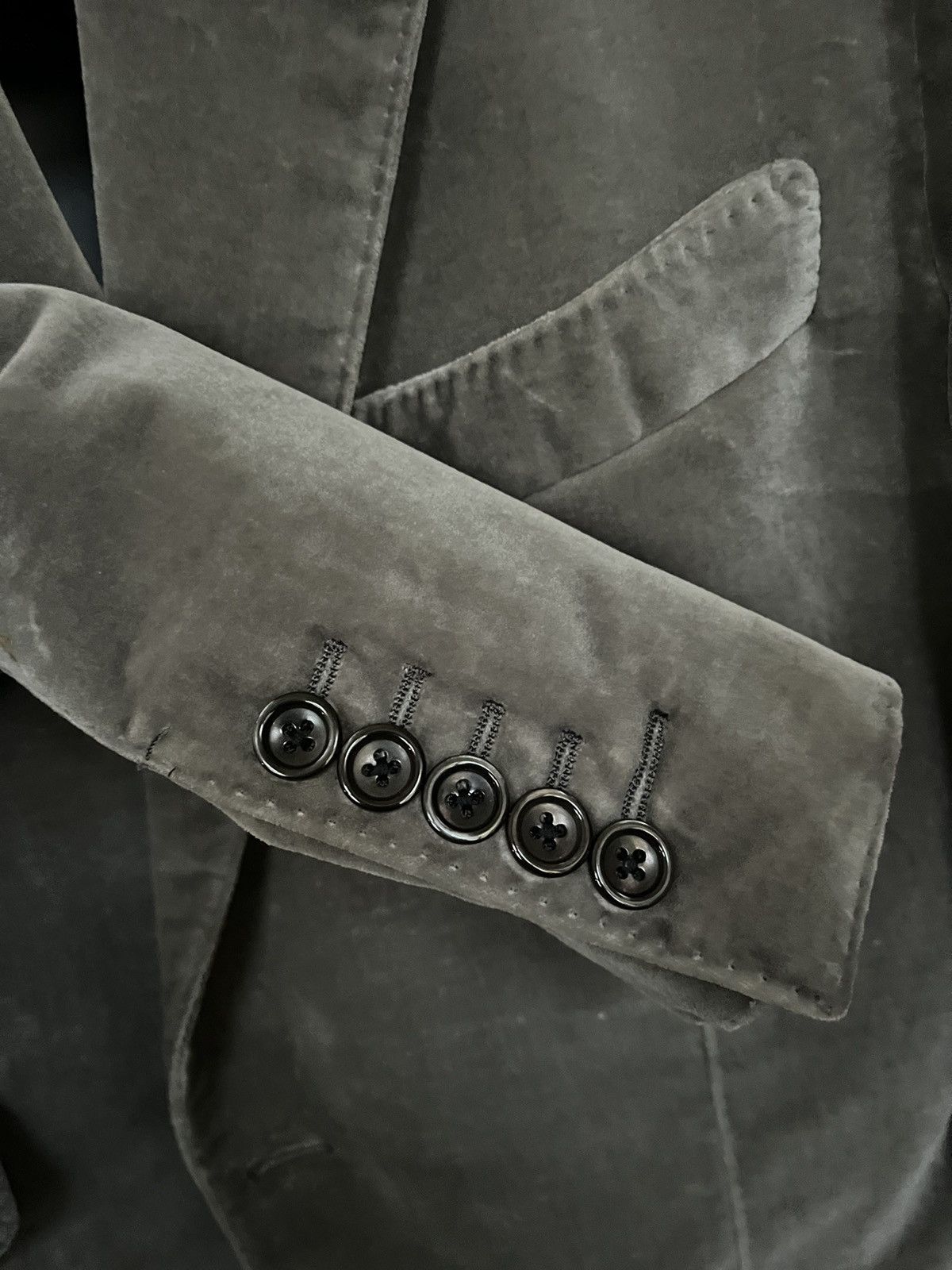 Tom Ford TOM FORD O’CONNOR GRAY VELVET BLAZER Size 52R - 4 Thumbnail