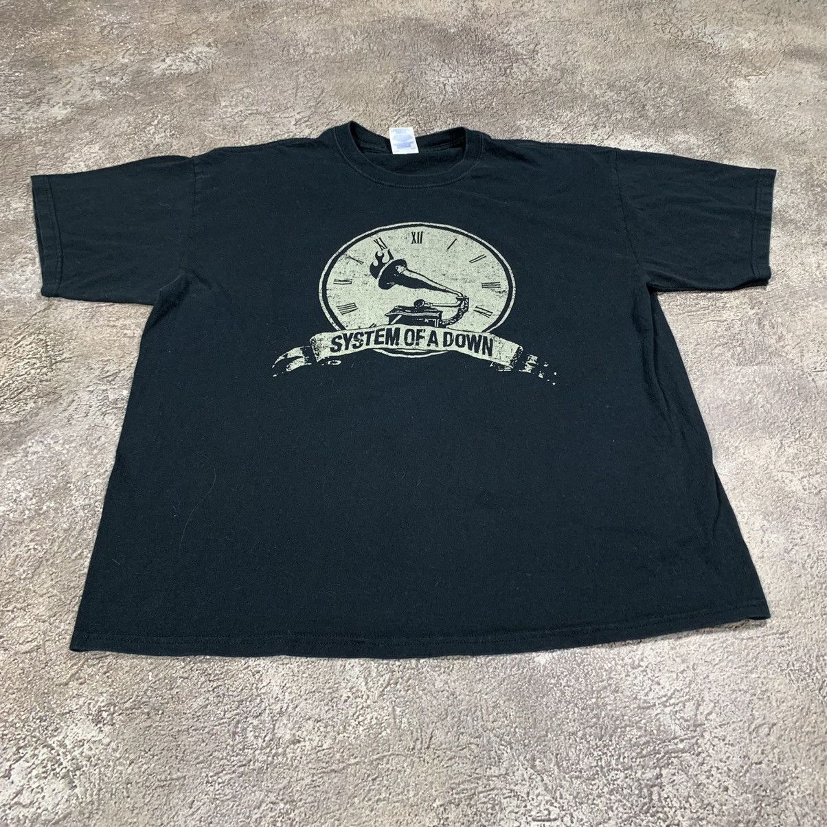 Vintage Vintage 90s Graphic Tee Band Graphic Clock Logo Grunge XL Size US XL / EU 56 / 4 - 2 Thumbnail