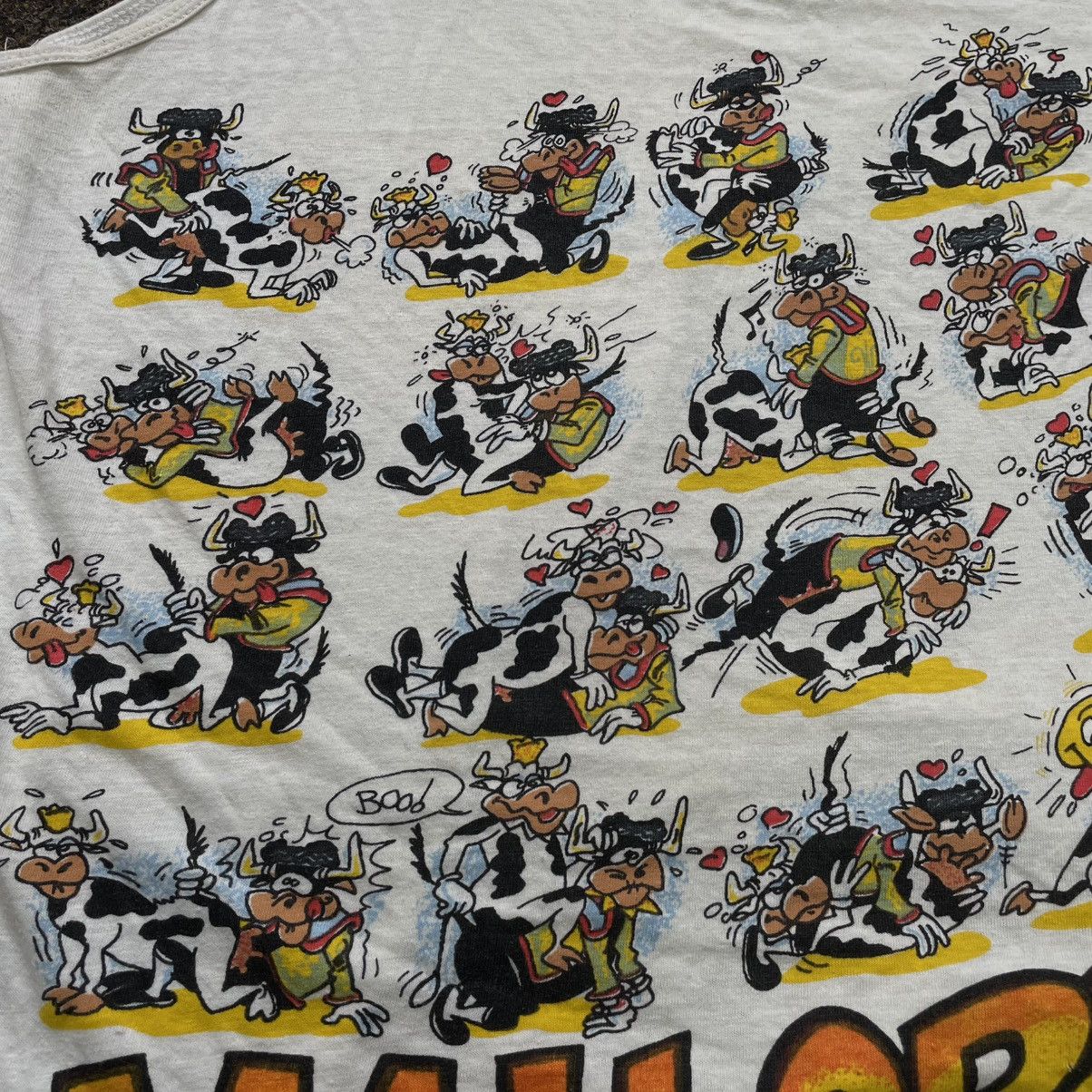 Vintage VINTAGE ADULT “ SEX MALLORCA COWS ” FUNNY TEE Y2K 90s Size US M / EU 48-50 / 2 - 4 Thumbnail