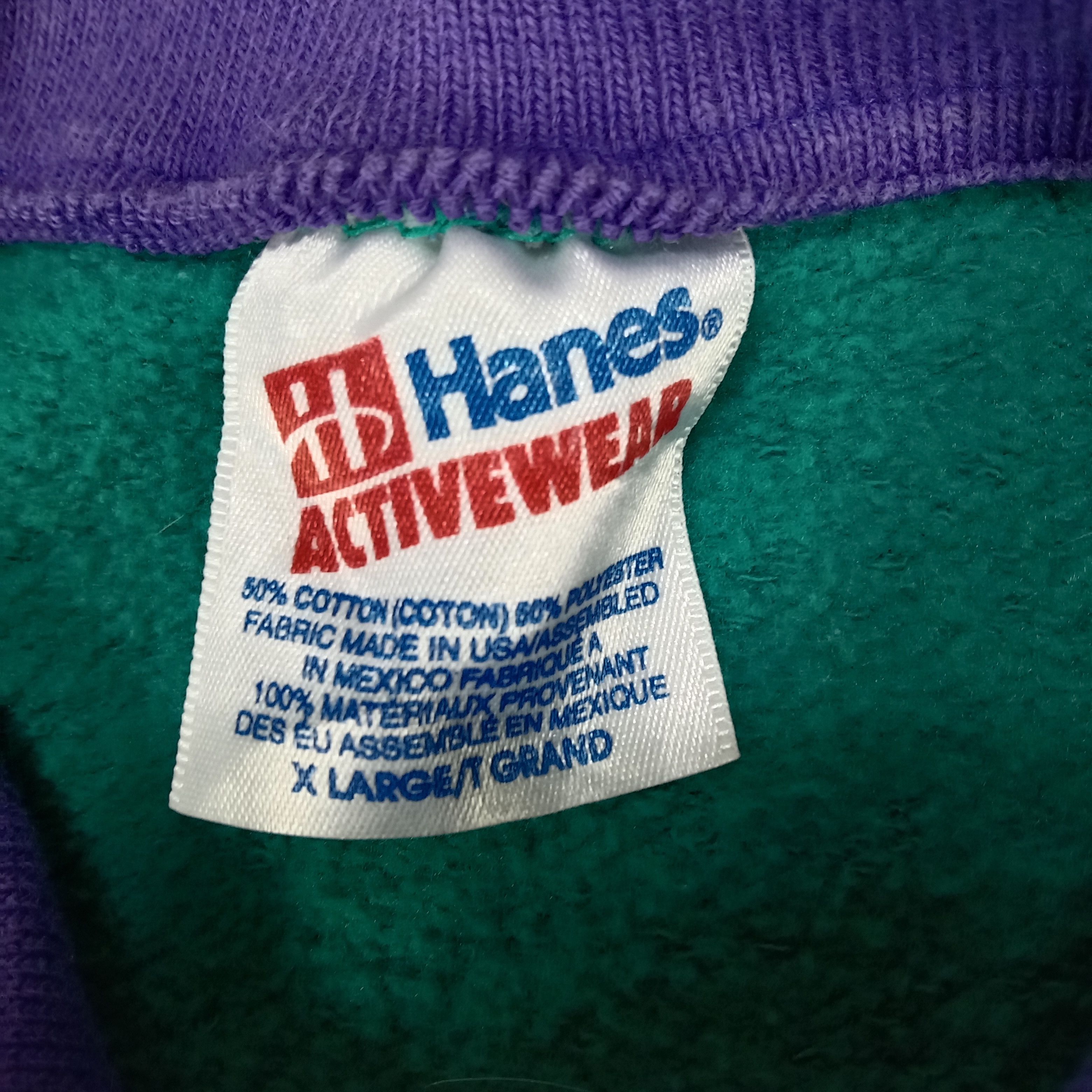 California Republic × Hanes × Vintage Big Bear Embroidery Spell Out Collared Sweatshirt Size US L / EU 52-54 / 3 - 4 Thumbnail