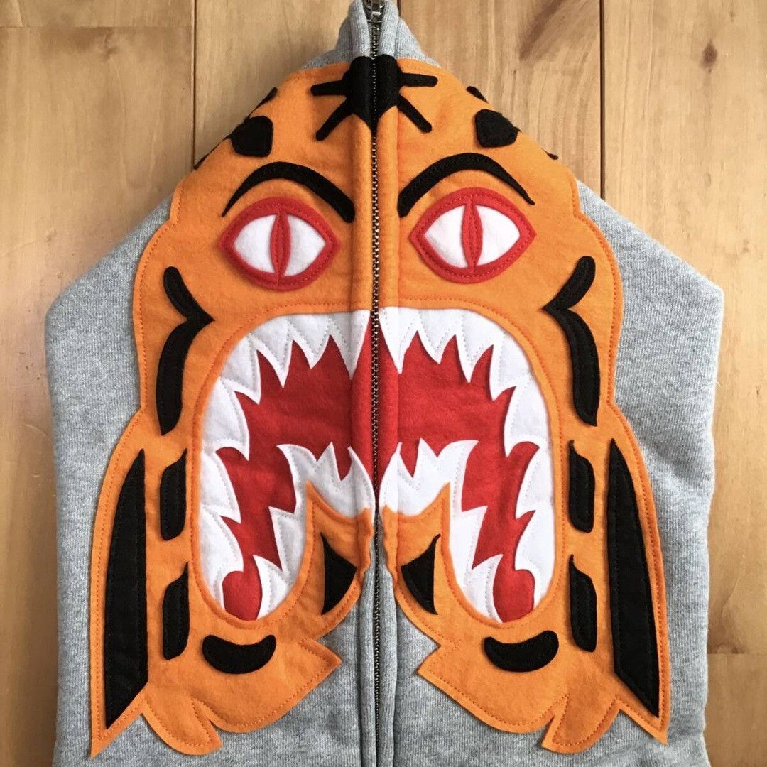 Bape BAPE Tiger Full Zip Hoodie a bathing ape Size US M / EU 48-50 / 2 - 3 Thumbnail