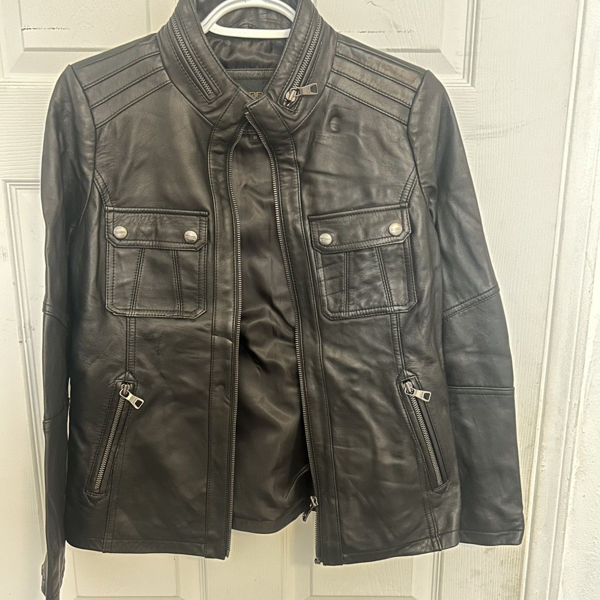 Designer × Vintage Womans Leather Jacket Size S / US 4 / IT 40 - 1 Thumbnail