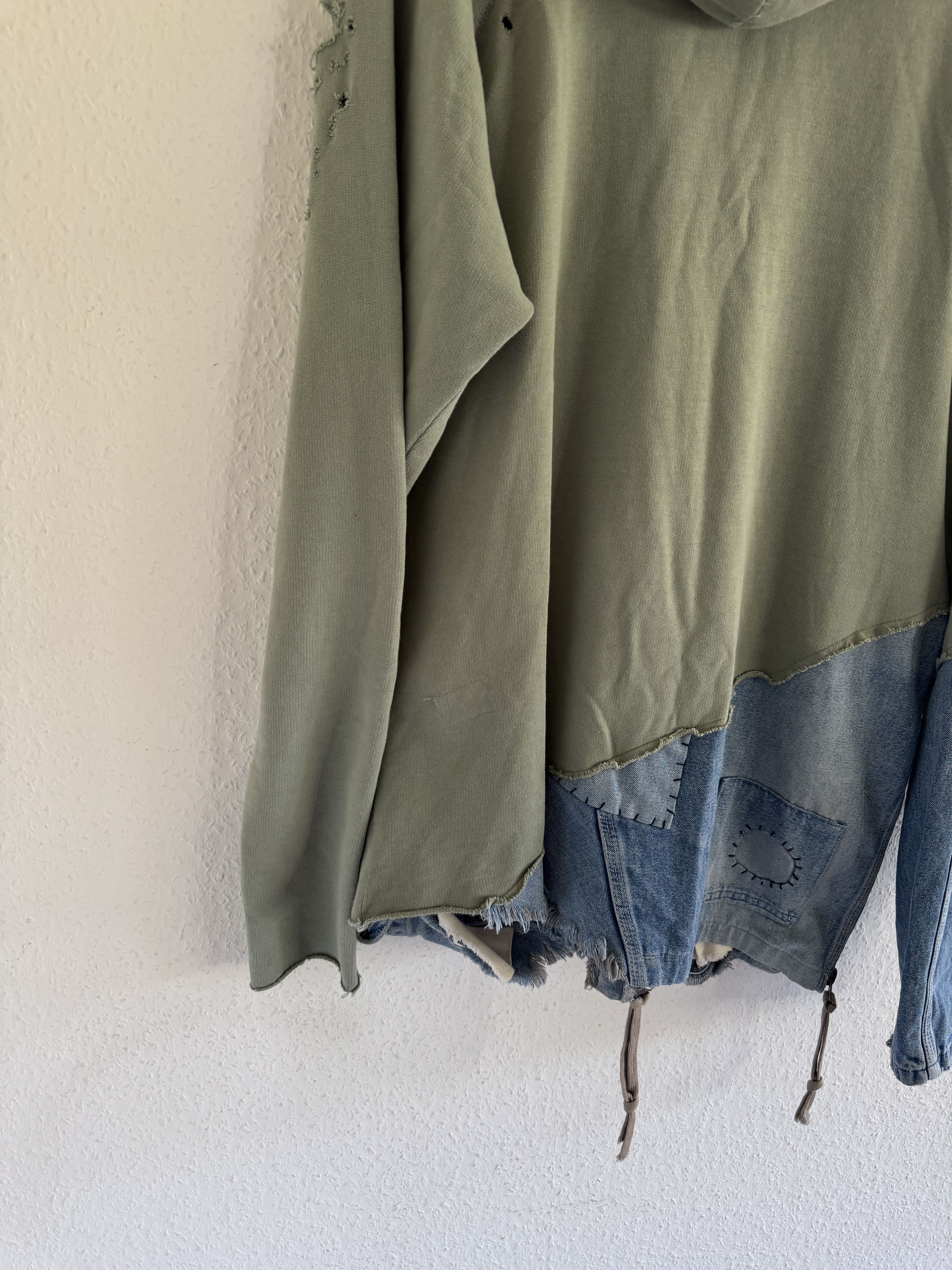 Greg Lauren Distressed Patchwork Hoodie Size US XL / EU 56 / 4 - 22 Thumbnail