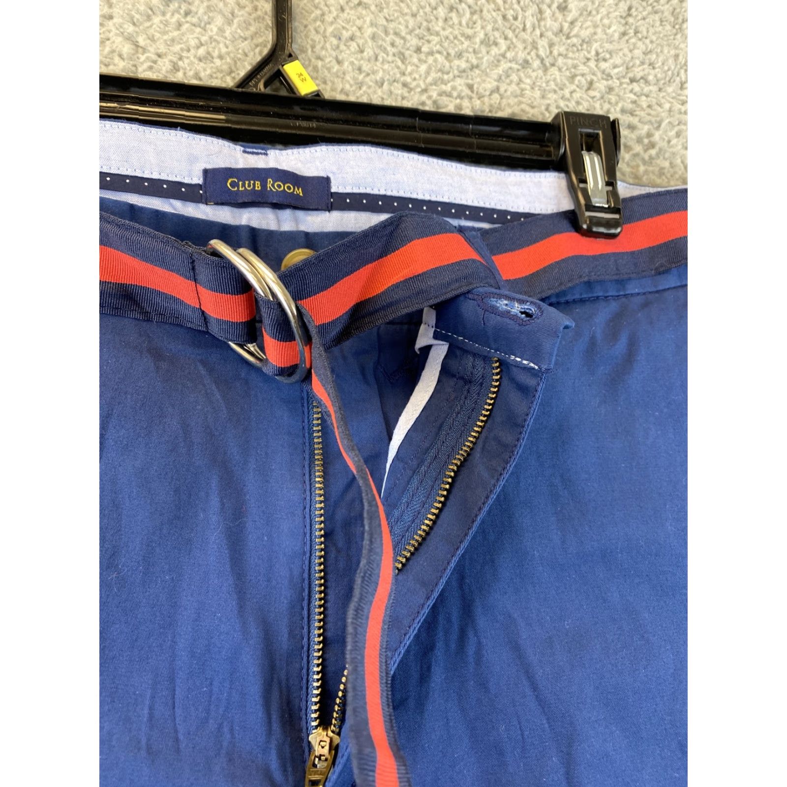 Club Room Club Room Men's Regular-Fit 9" Stretch Chino Shorts Blue Size 36 Casual Lightweight Pockets Size US 36 / EU 52 - 3 Thumbnail