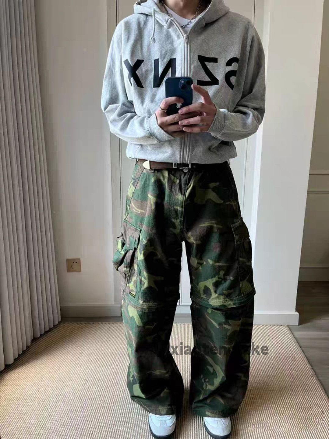 Vintage xtl utility military loose baggy hiphop flared cargo pants Size US 32 / EU 48 - 2 Thumbnail