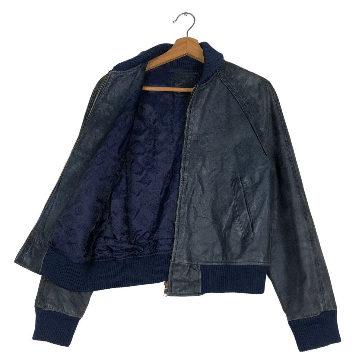 Japanese Brand 🔥BIKER LEATHER JACKET JAPAN MADE INSPIRE ISSEY MIYAKE Size US XS / EU 42 / 0 - 11 Thumbnail