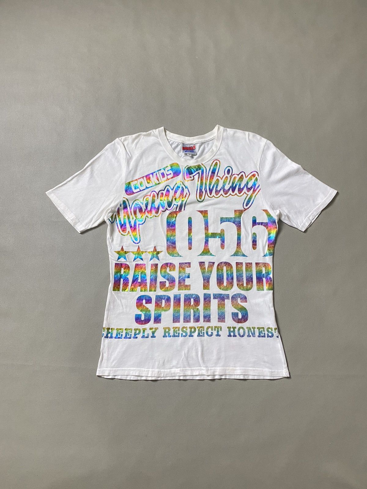 Beauty Beast × Hysteric Glamour × Japanese Brand Y2K Coelu Colkids Poem Rainbow Tshirt Size US M / EU 48-50 / 2 - 1 Thumbnail