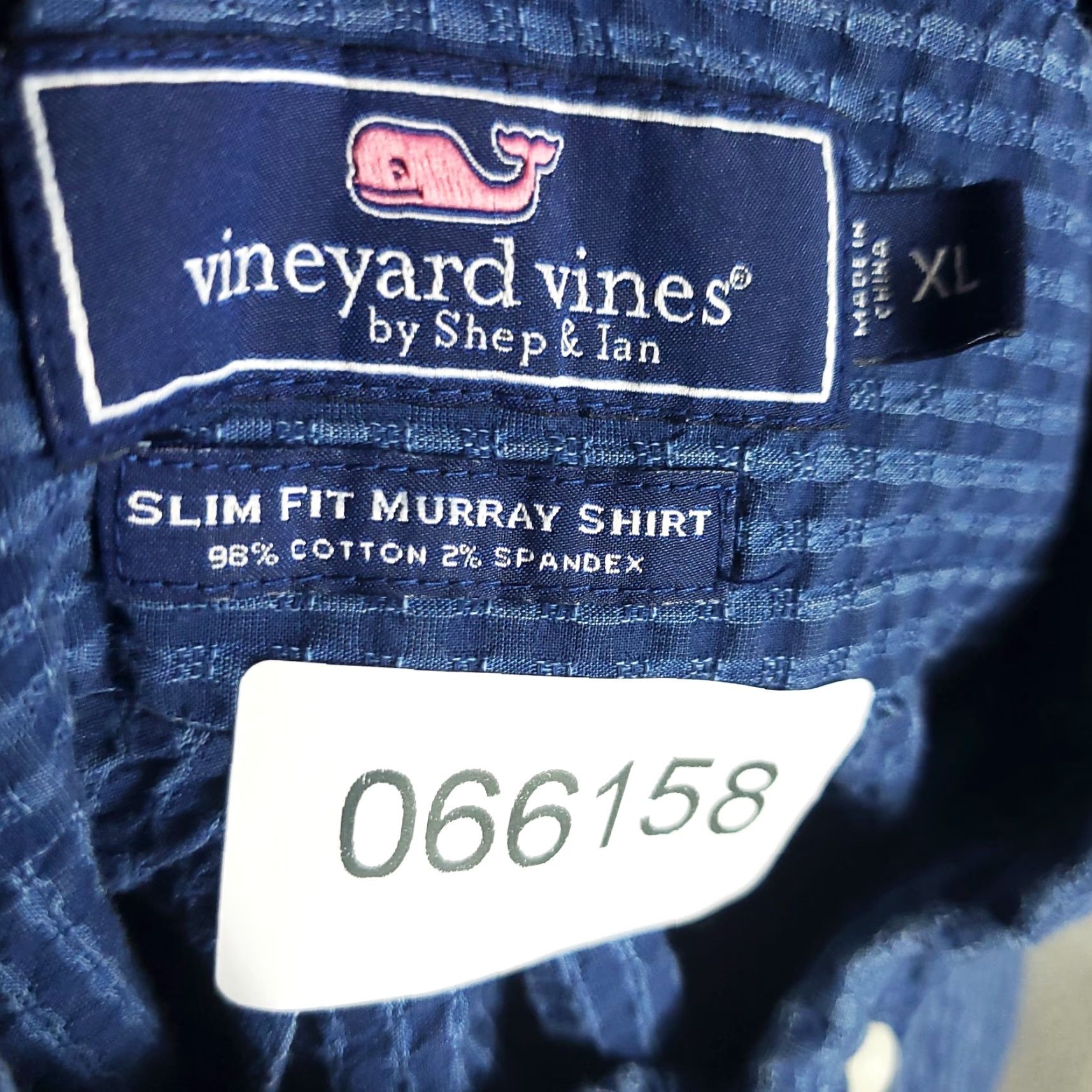 Vineyard Vines Vineyard Vines Shirt Mens XL Blue Check Seersucker Button Up Long Sleeve Size US XL / EU 56 / 4 - 8 Thumbnail