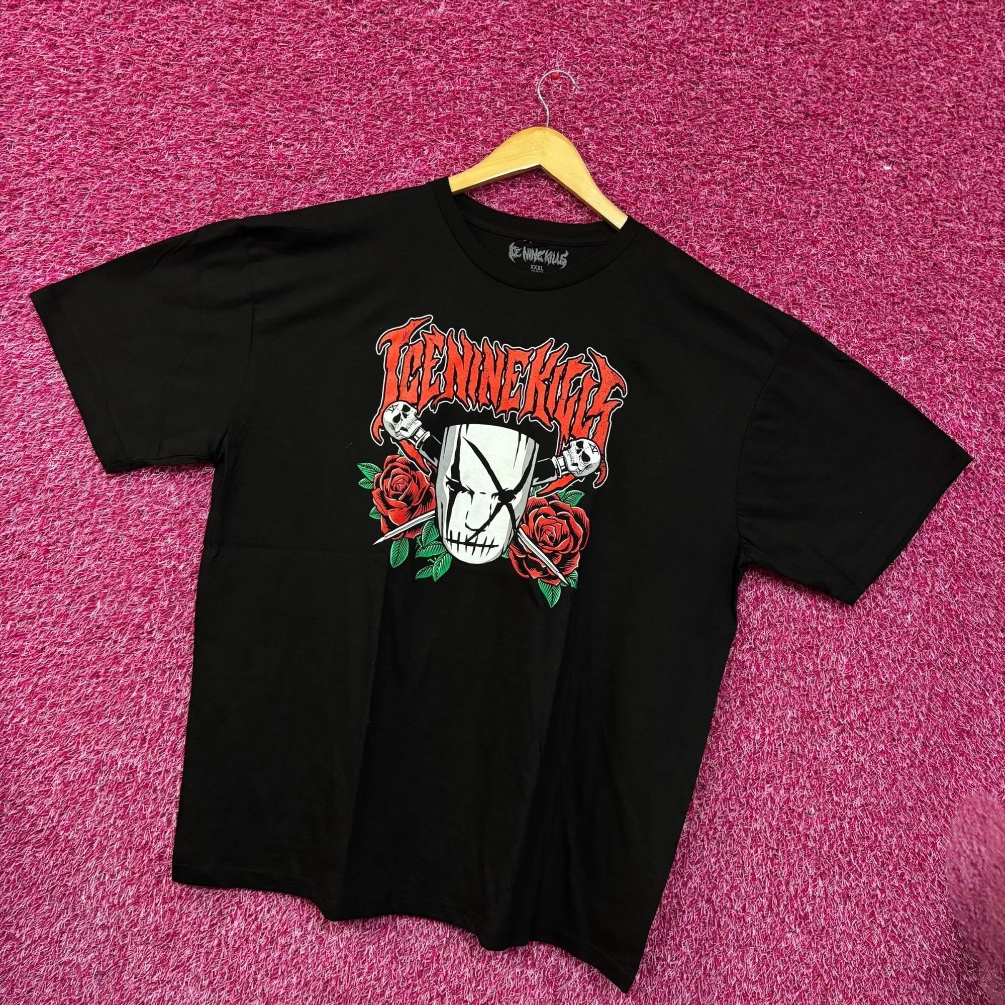 Band Tees Ice Nine Kills Mask & Roses Grim Silence Mask Graphic Design Size US XXL / EU 58 / 5 - 3 Thumbnail