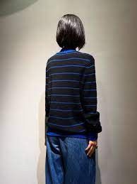 Acne Studios Acne Studios Black and Blue Striped High-Neck Slim Sweater Size S / US 4 / IT 40 - 7 Thumbnail