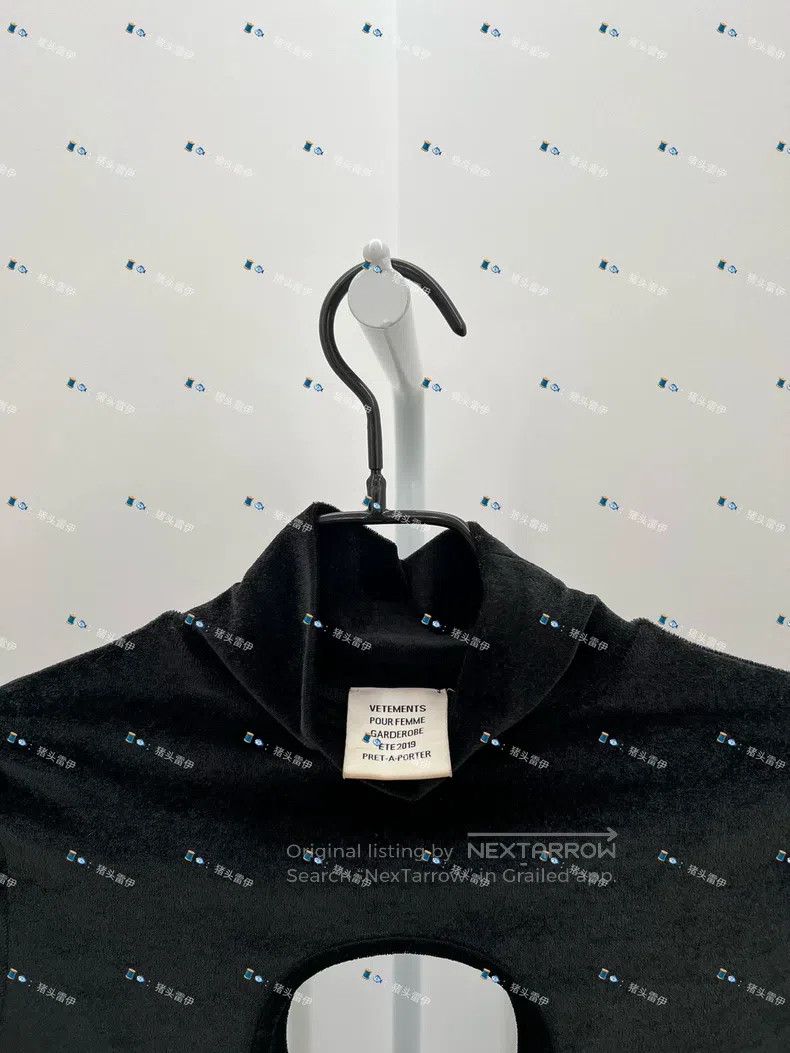 Vetements Vetements Lace High Neck Dress Lining Velvet Size L / US 10 / IT 46 - 4 Thumbnail