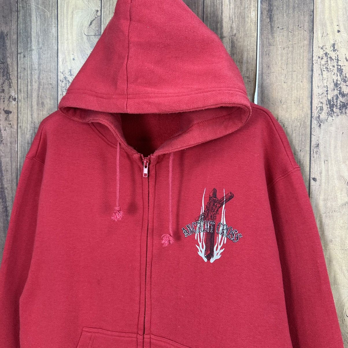 14th Addiction Vintage Ancient Cross Punk LGB Hellstar Style Hoodie Z112 Size US L / EU 52-54 / 3 - 4 Thumbnail