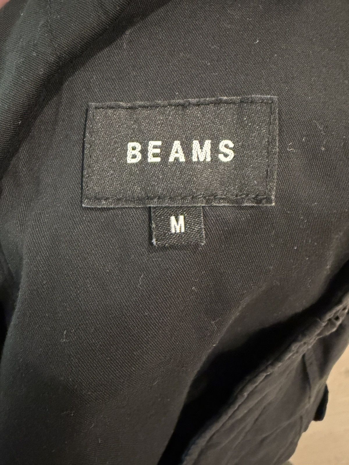Beams Japan Beams Black Cargo Pants (Medium) Size US 32 / EU 48 - 3 Thumbnail