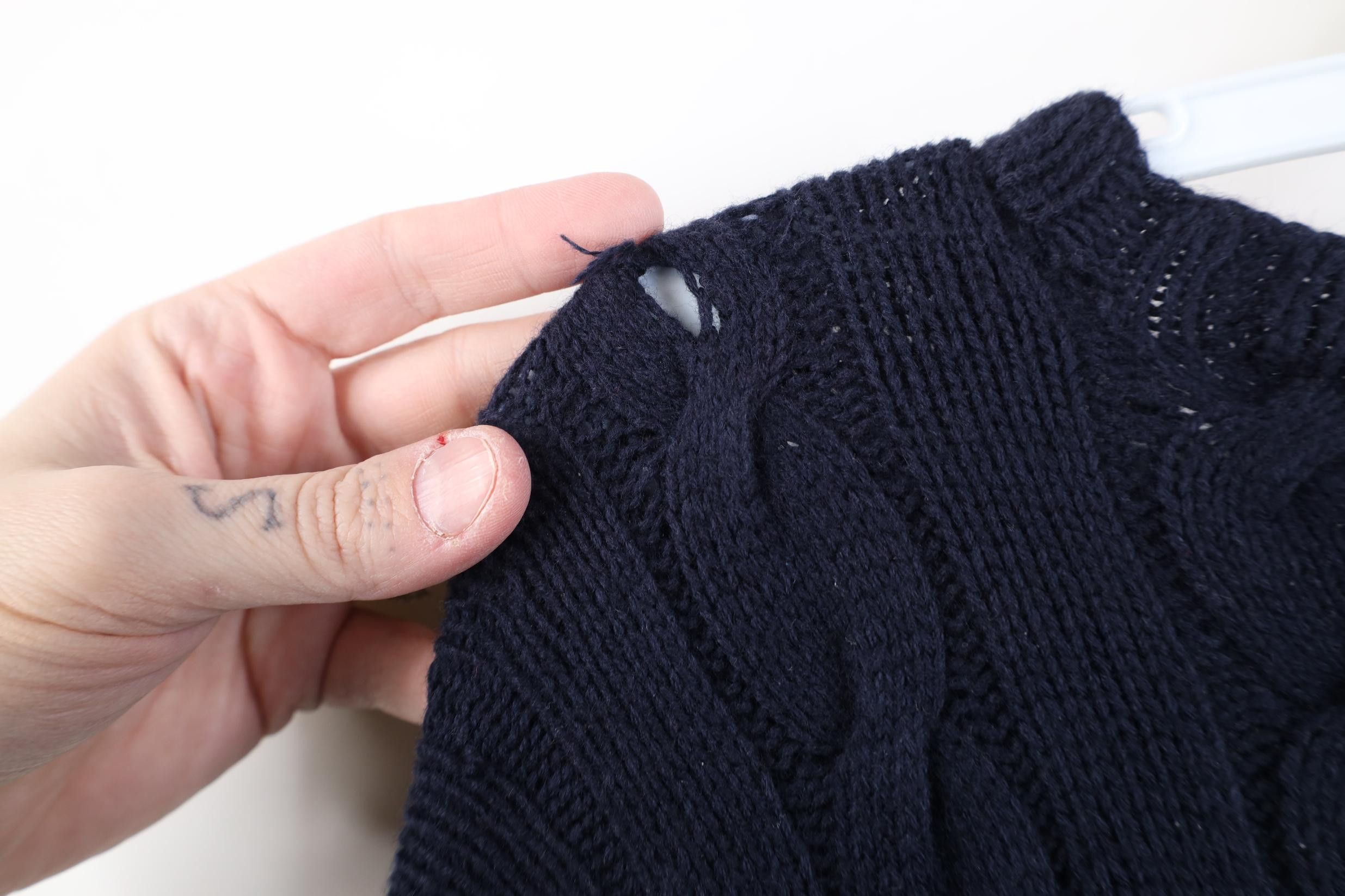 Polo Ralph Lauren Vintage 90s Ralph Lauren Chunky Cable Knit Sweater Blue Size XL / US 12-14 / IT 48-50 - 8 Thumbnail
