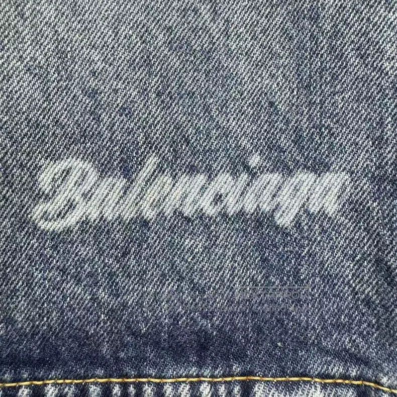 Balenciaga Balenciaga Blue Full Print Pattern Logo Denim Jacket Size US S / EU 44-46 / 1 - 4 Thumbnail