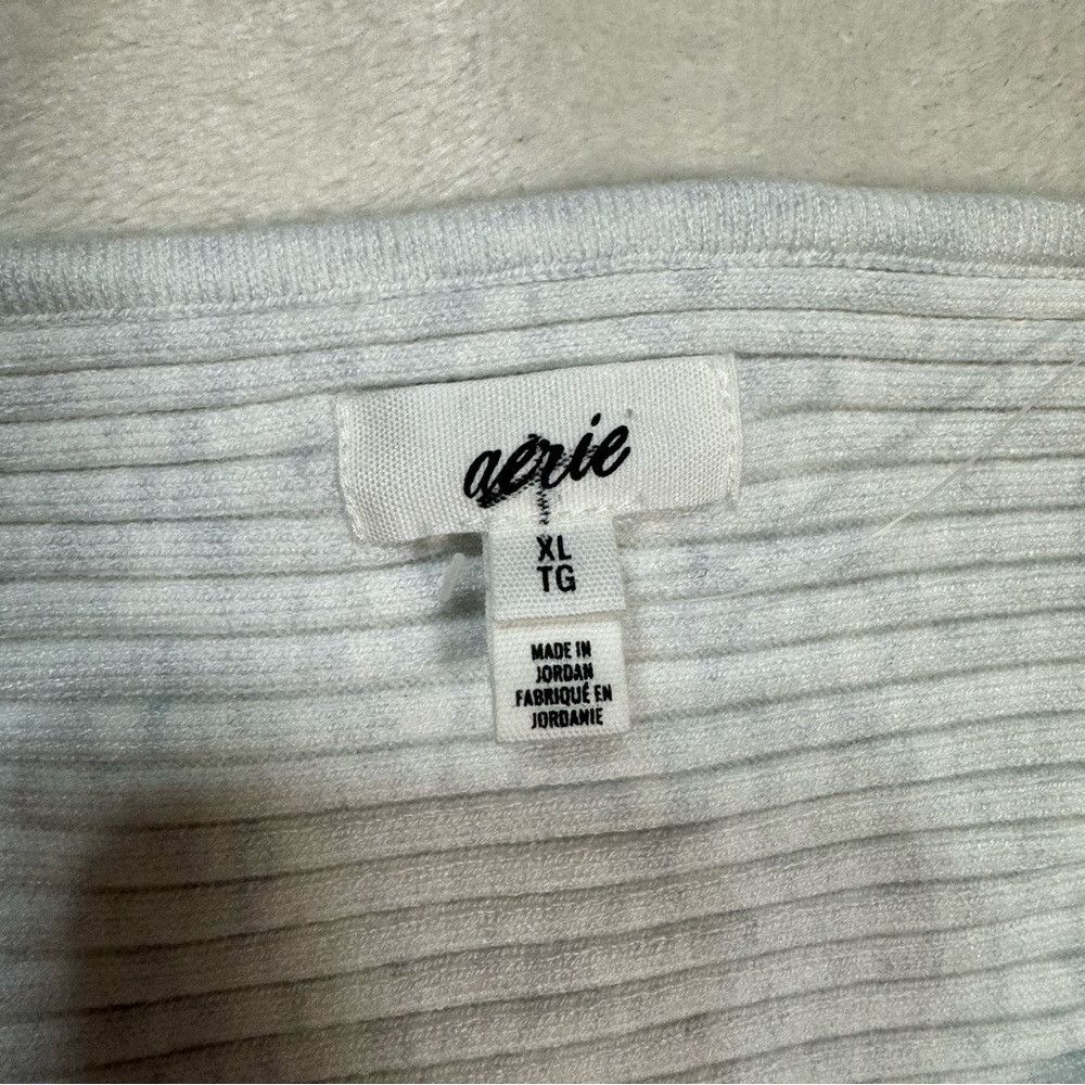 Other New Aerie Ribbed Take Charge Corset Sweater Tank Grey Top S Size XL / US 12-14 / IT 48-50 - 6 Thumbnail