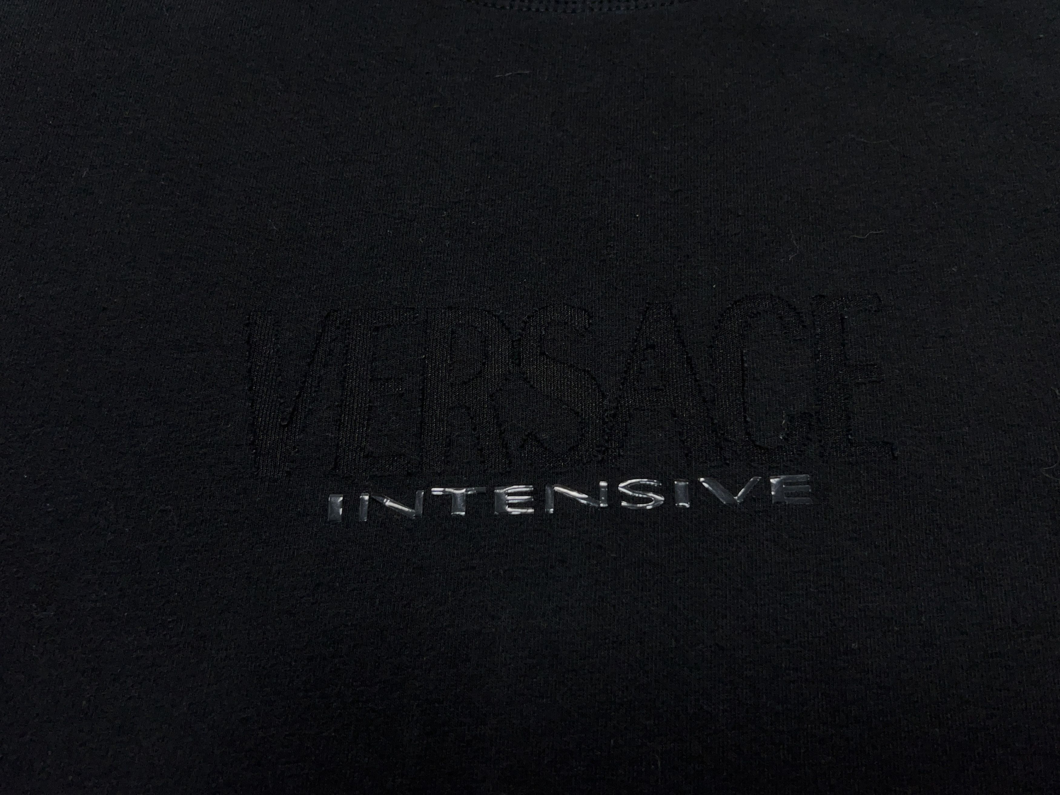 Vintage Mens Versace Intensive Logo Black Cotton Polyamide Size XL Size US XL / EU 56 / 4 - 5 Thumbnail