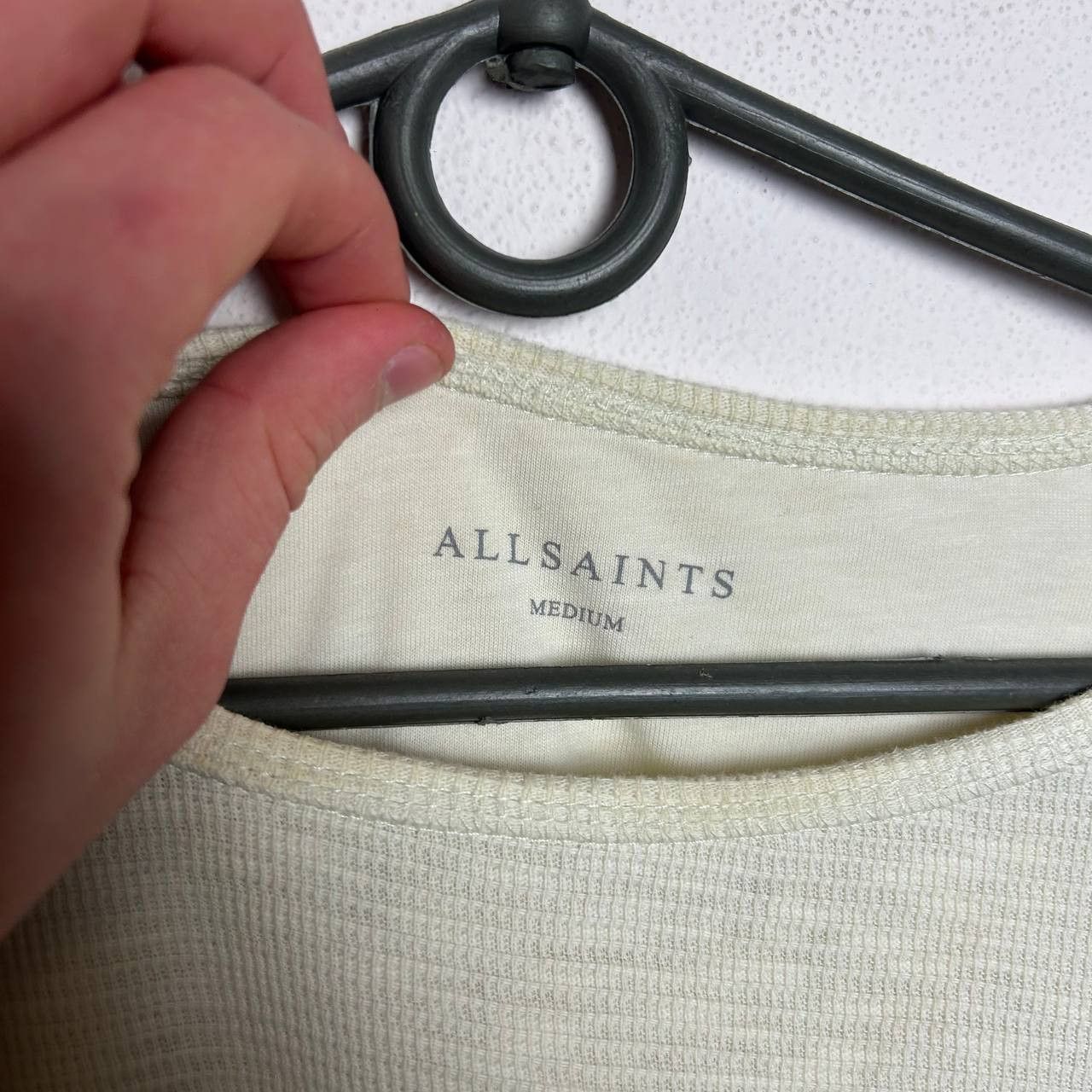 Allsaints Designer Allsaints small logo streetwear basic longsleeve Size US M / EU 48-50 / 2 - 4 Thumbnail