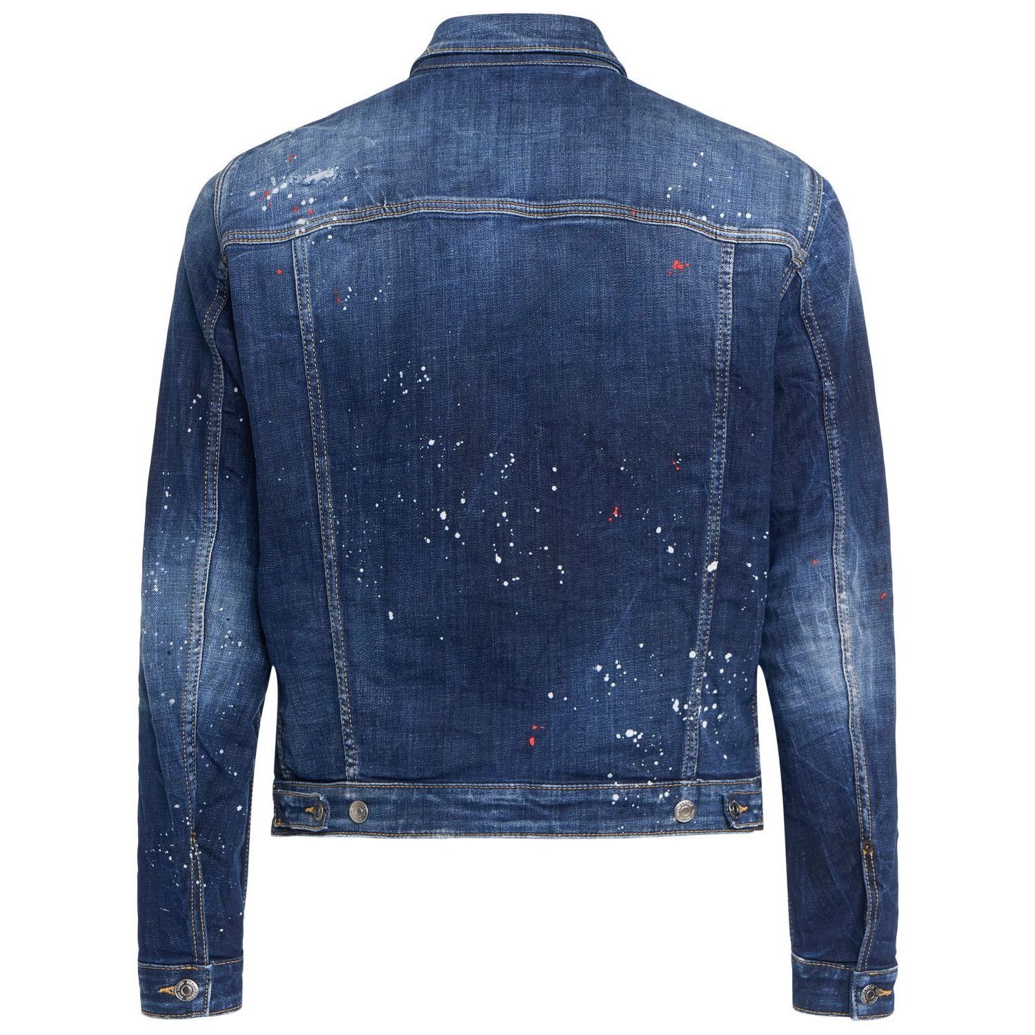 Dsquared2 DSQUARED2 Navy Dan Denim Jacket New & Authentic (Men's size: Size US XL / EU 56 / 4 - 2 Thumbnail