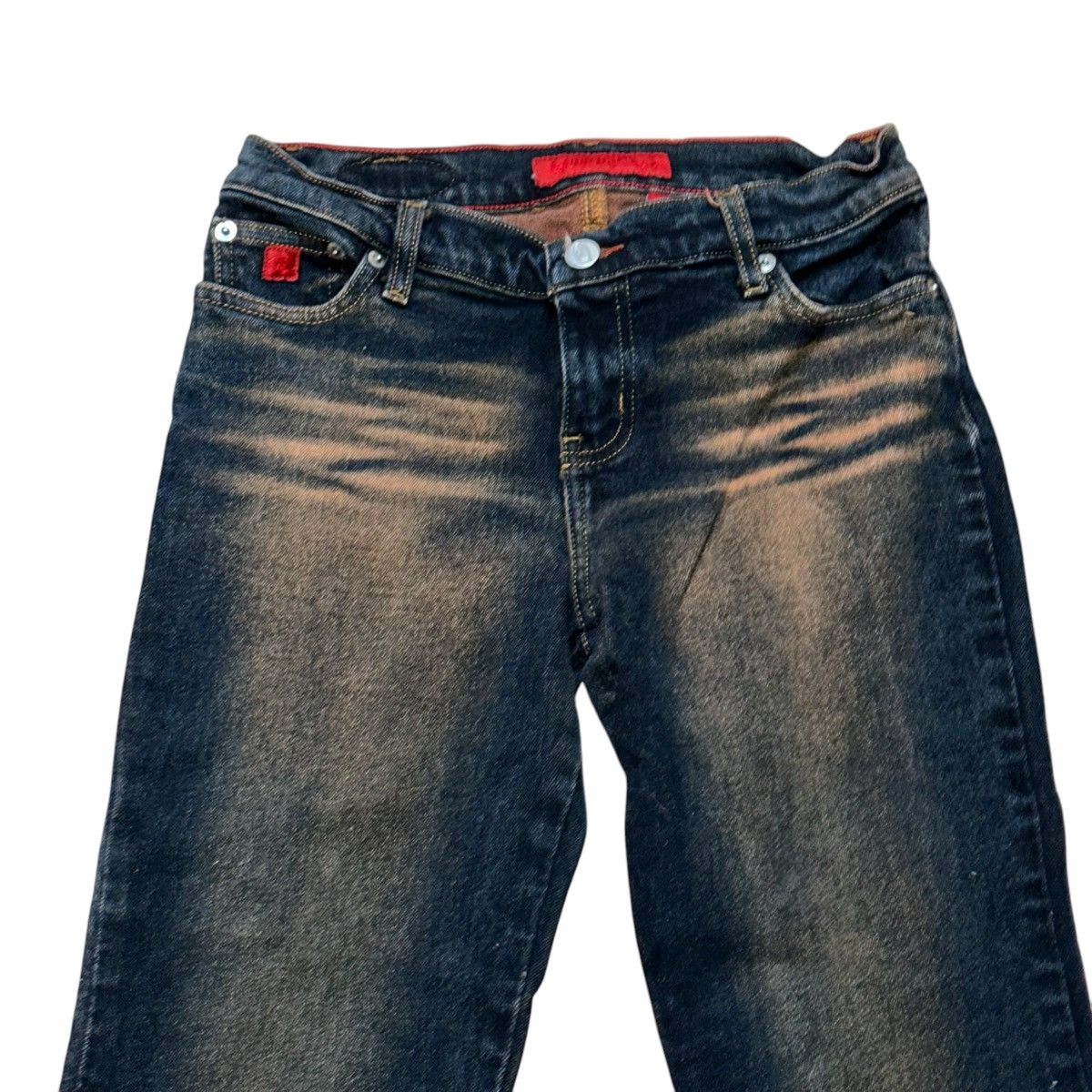 Other Vintage Bongo Y2K bleached whiskered dark wash bootcut jeans Size 26" / US 2 / IT 38 - 2 Thumbnail