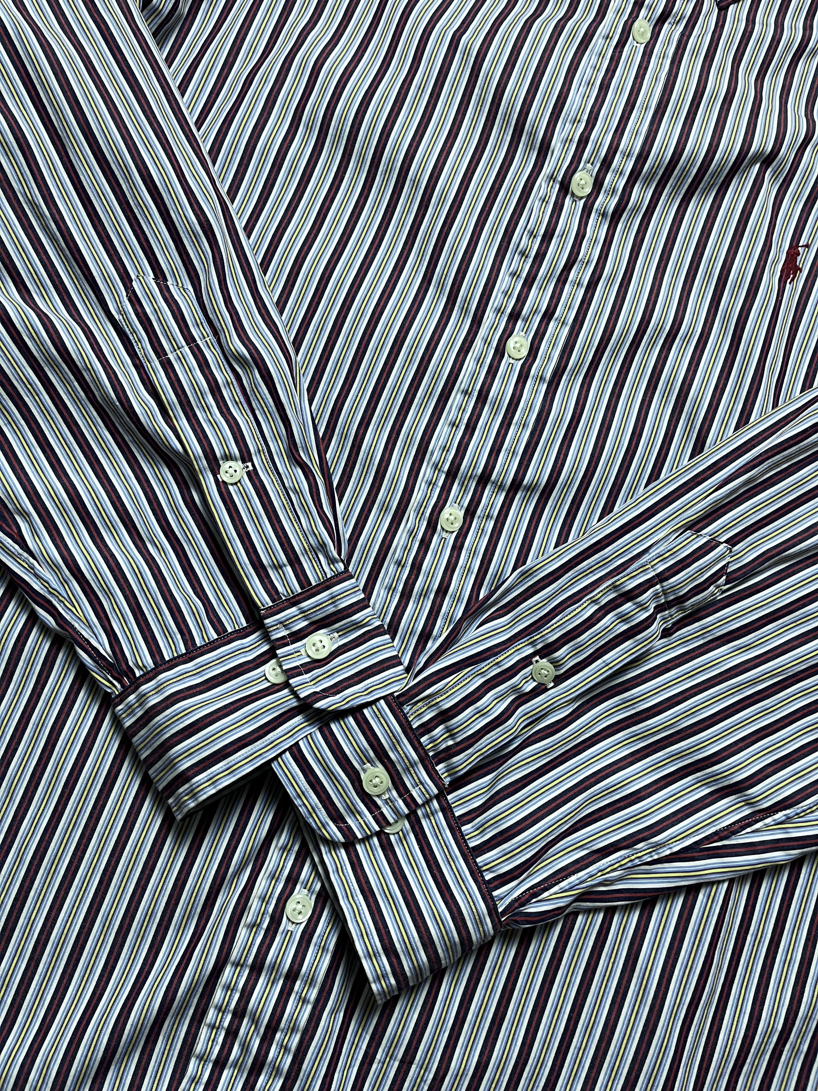 Polo Ralph Lauren 90x Vintage Button Up Polo Ralph Lauren Big Pony Striped XL Size US XL / EU 56 / 4 - 4 Thumbnail