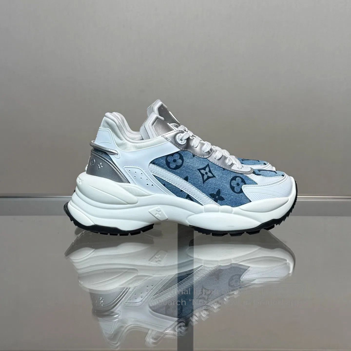 Louis Vuitton Louis Vuitton Run 55 Cowboy Blue Daddy shoes Size US 5.5 / IT 35.5 - 3 Thumbnail