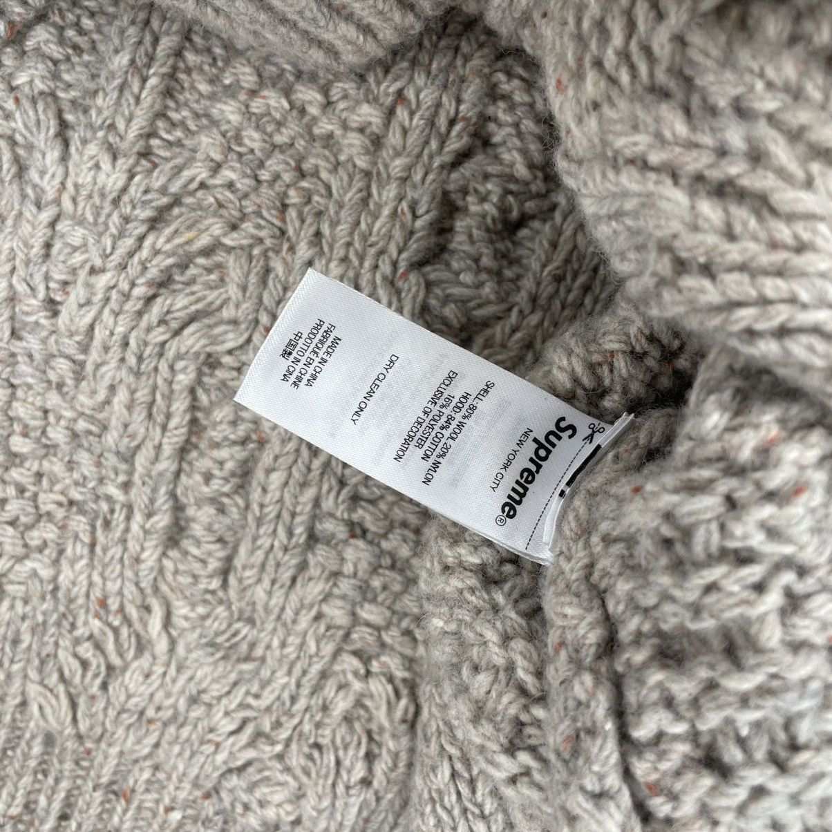 Supreme Supreme cable hooded sweater Size US M / EU 48-50 / 2 - 5 Thumbnail