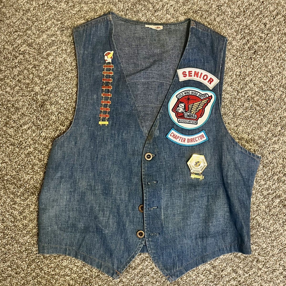 Levi's Vintage Clothing Vintage RARE Biker Vest w/ patches and pins Size US S / EU 44-46 / 1 - 2 Thumbnail