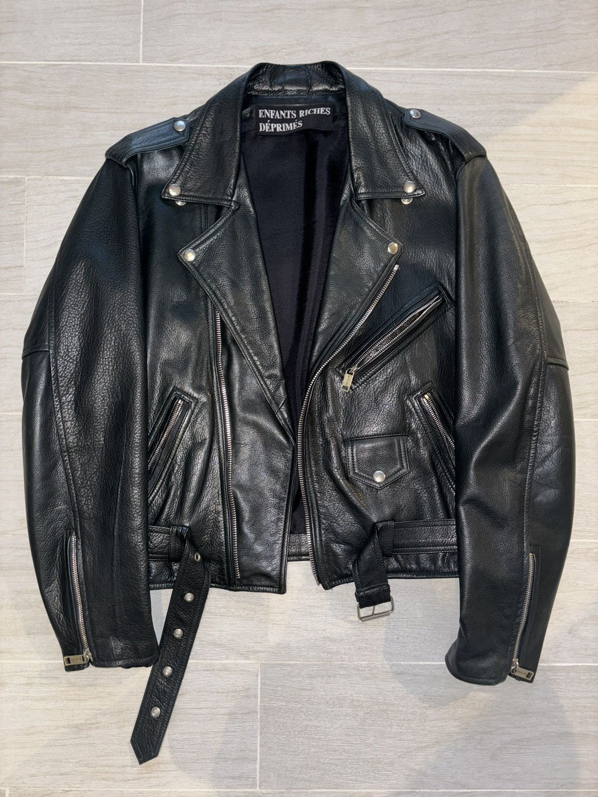 Enfants Riches Deprimes enfants riches deprimes 17ss checkerboard leather jacket Size US M / EU 48-50 / 2 - 1 Thumbnail