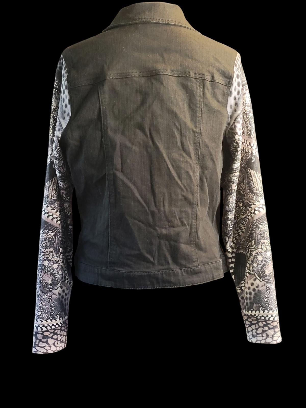 Other One World Women's Utility Jacket with Patterned Sleeves Size L / US 10 / IT 46 - 5 Thumbnail