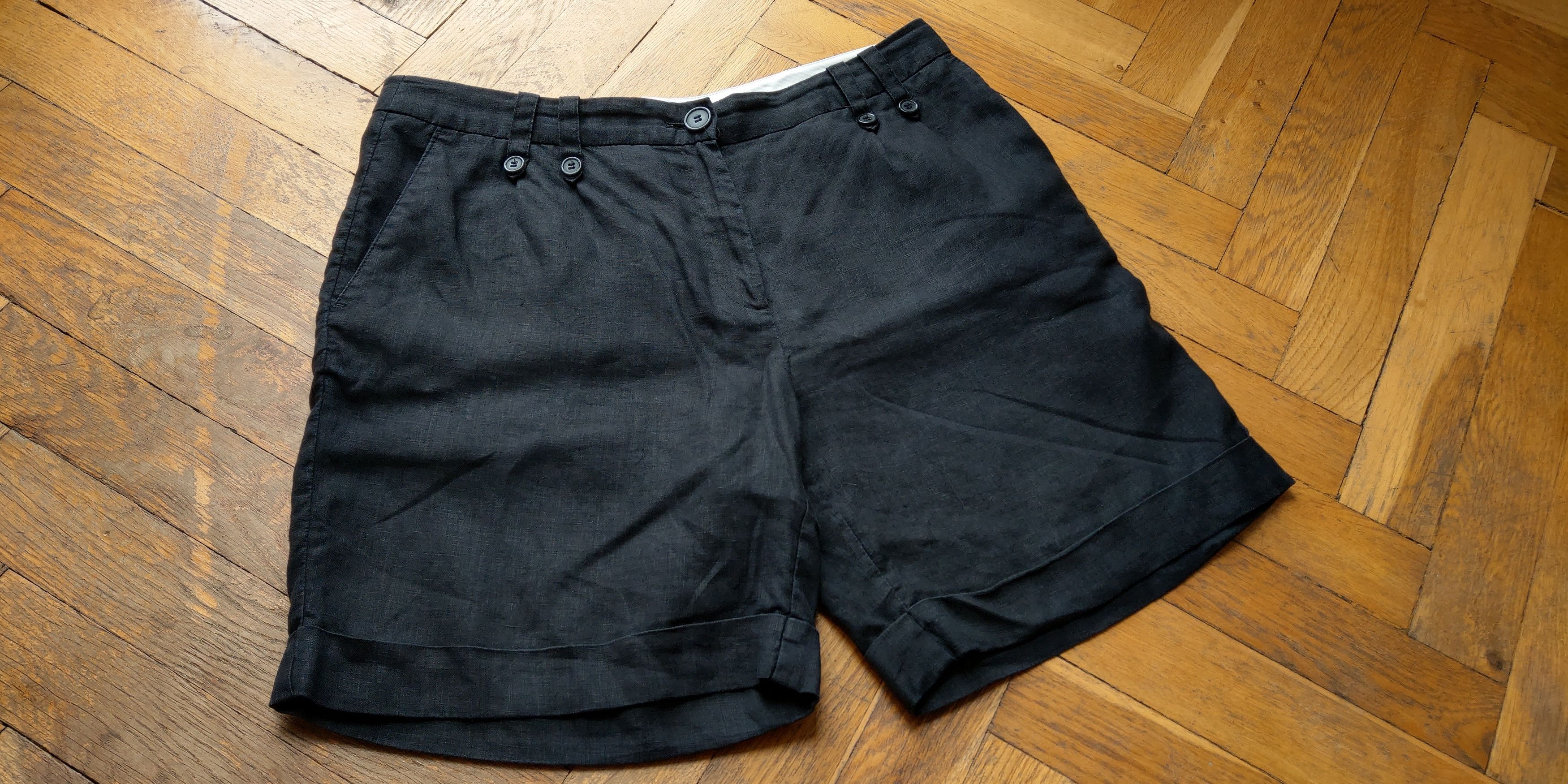 Vintage 100% Linen Goth Shorts Pants Loose Grunge Raver Opium Baggy Size US 32 / EU 48 - 5 Thumbnail