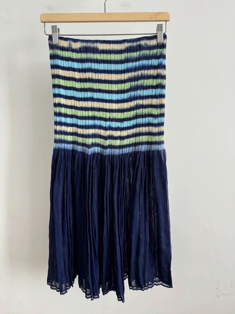 Issey Miyake Issey Miyake Pleated Striped Skirt - dmc Size US 28 / EU 44 - 1 Thumbnail