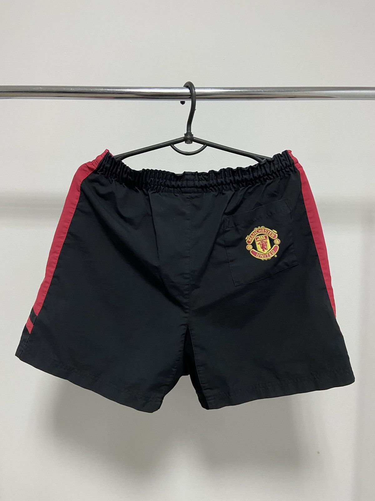Nike × Vintage Nike Manchester United Shorts Vintage Logo Nylon Y2K Size US 30 / EU 46 - 1 Thumbnail