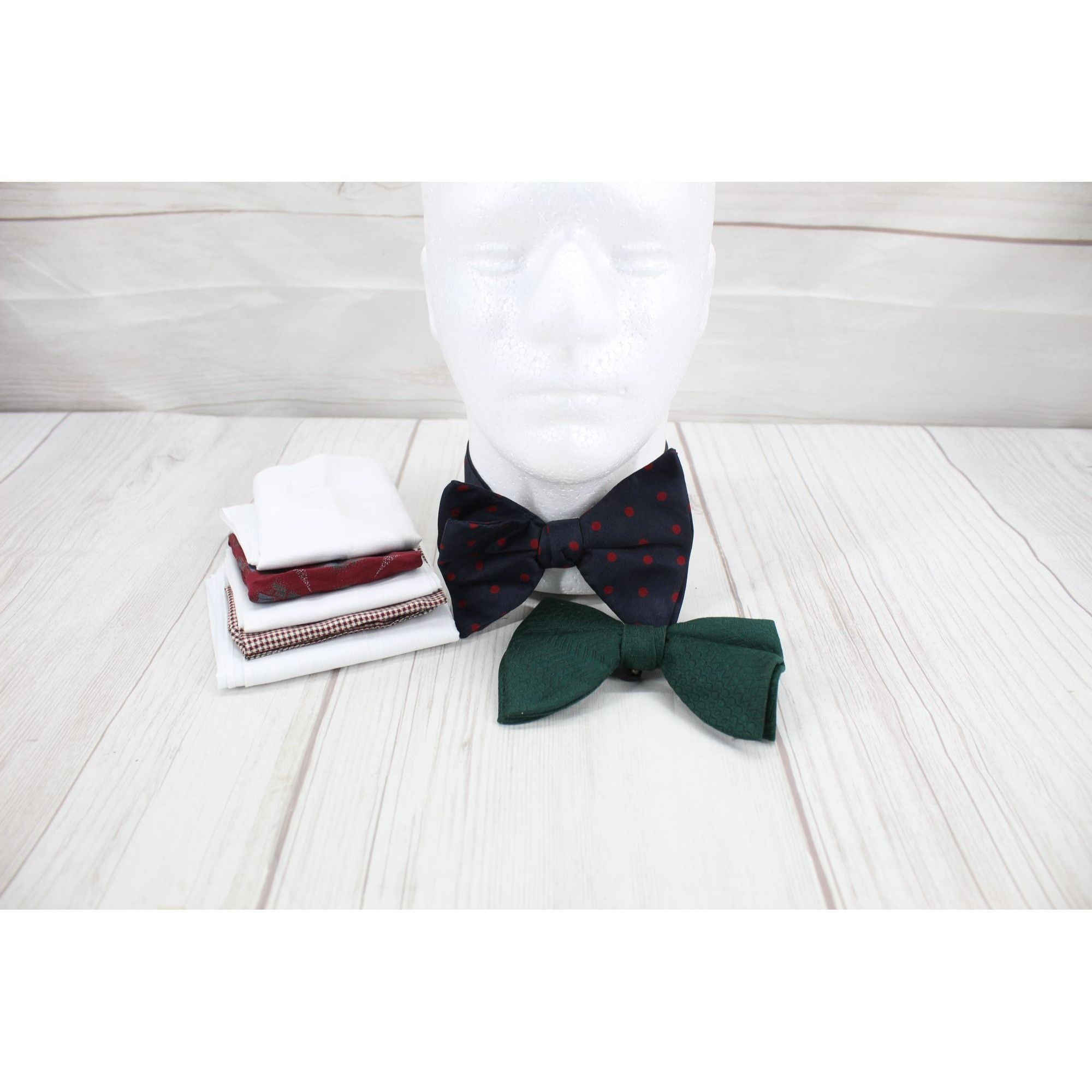 Other Set of 7 Men's Multicolor Bow Ties Pocket Handkerchiefs Size ONE SIZE - 9 Thumbnail