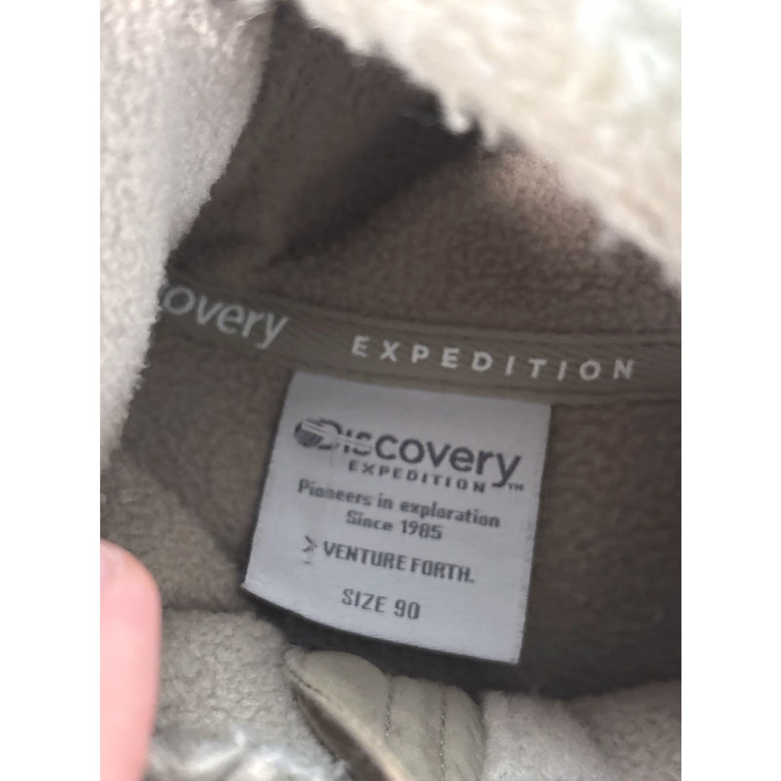 Vintage VINTAGE Discovery Expedition Bomber Jacket Mens M Zip Deep Pile Oatmeal Beige Fleece Outdoor Size US M / EU 48-50 / 2 - 4 Thumbnail