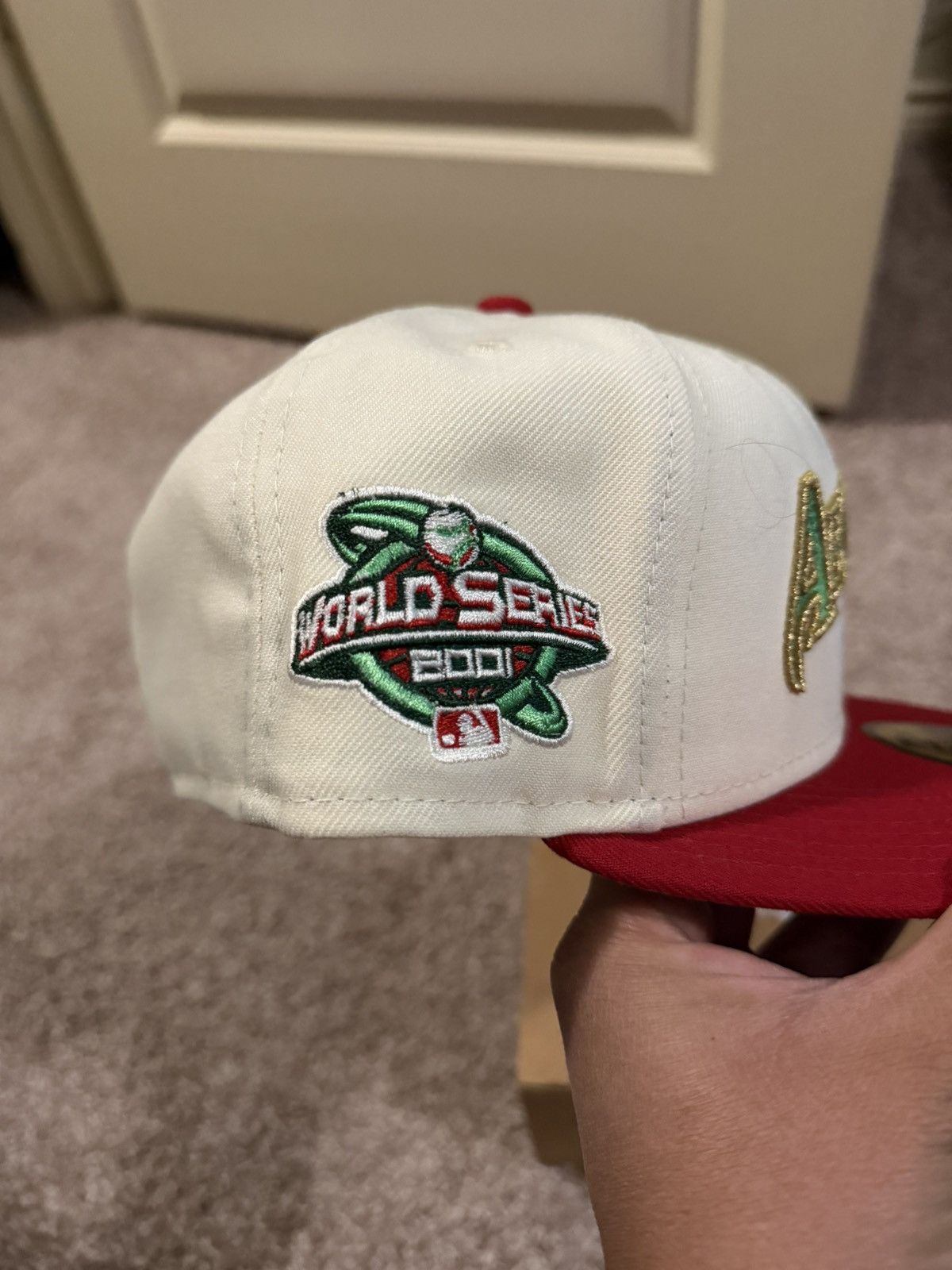 Hat Club 7 1/4 Hat Club Arizona Diamondbacks 2001 WS Fitted Size ONE SIZE - 3 Thumbnail