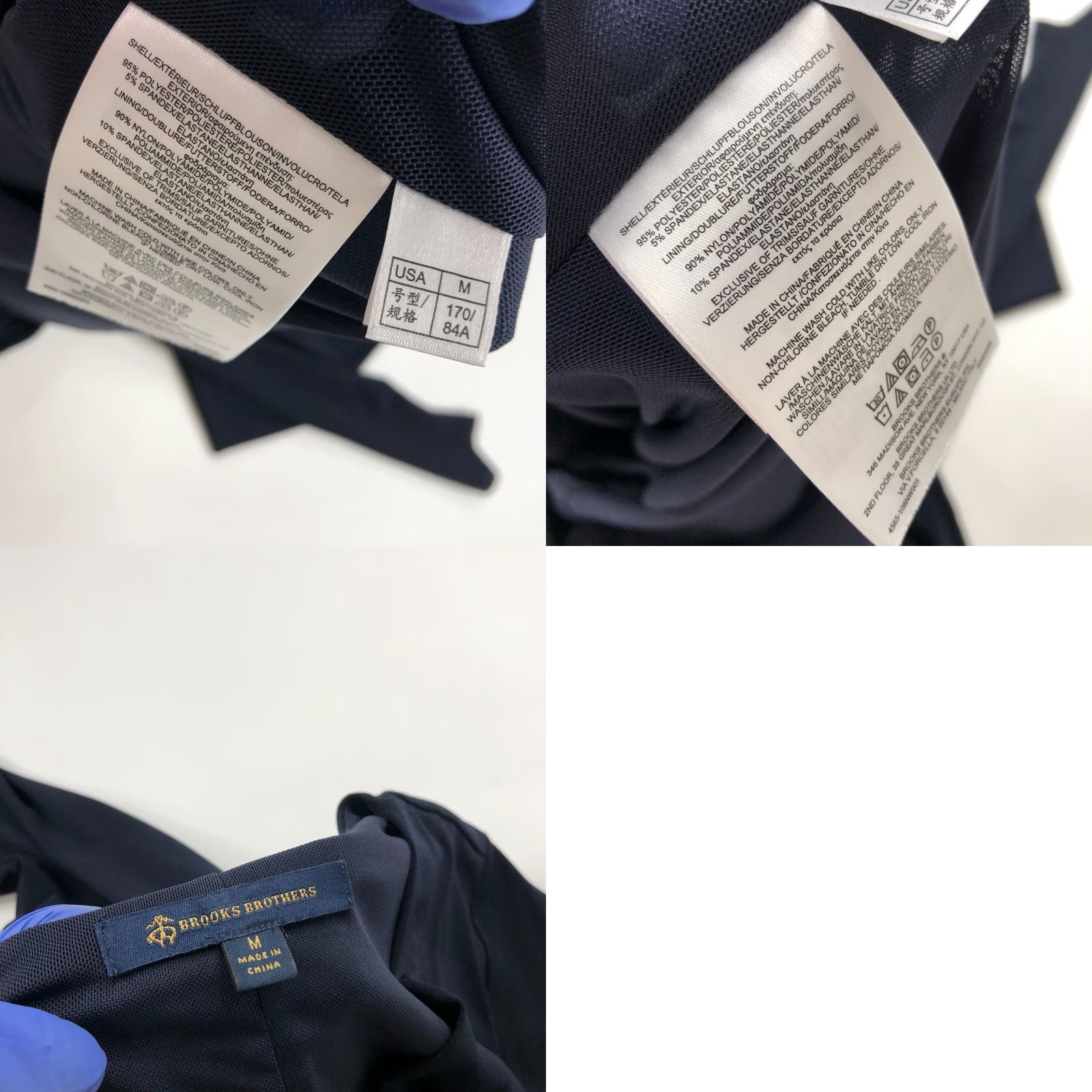 Brooks Brothers Brooks Brothers Dress Medium Faux Wrap Above Knee Length Blue Navy MINT 3/4 Sleeve V-Neck A-Line Woman Womens (Adult) Size M / US 6-8 / IT 42-44 - 10 Thumbnail
